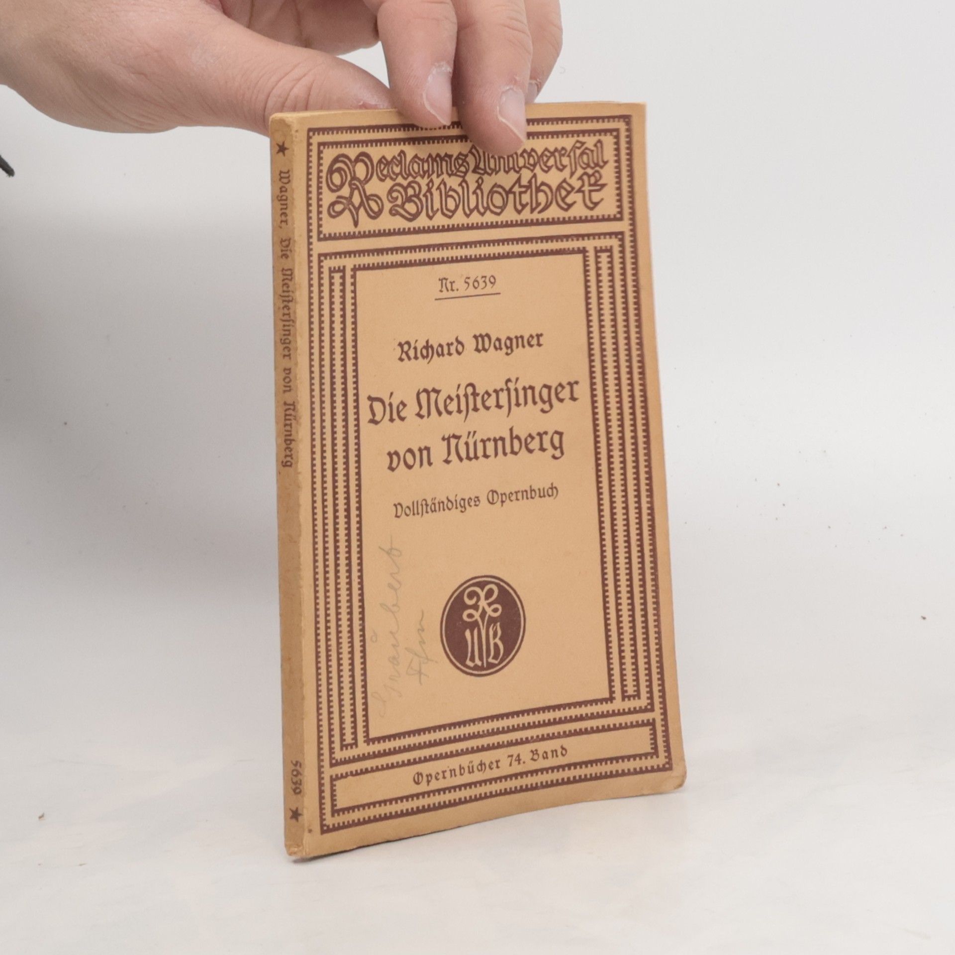Richard Wagner Die Meistersinger von Nürnberg