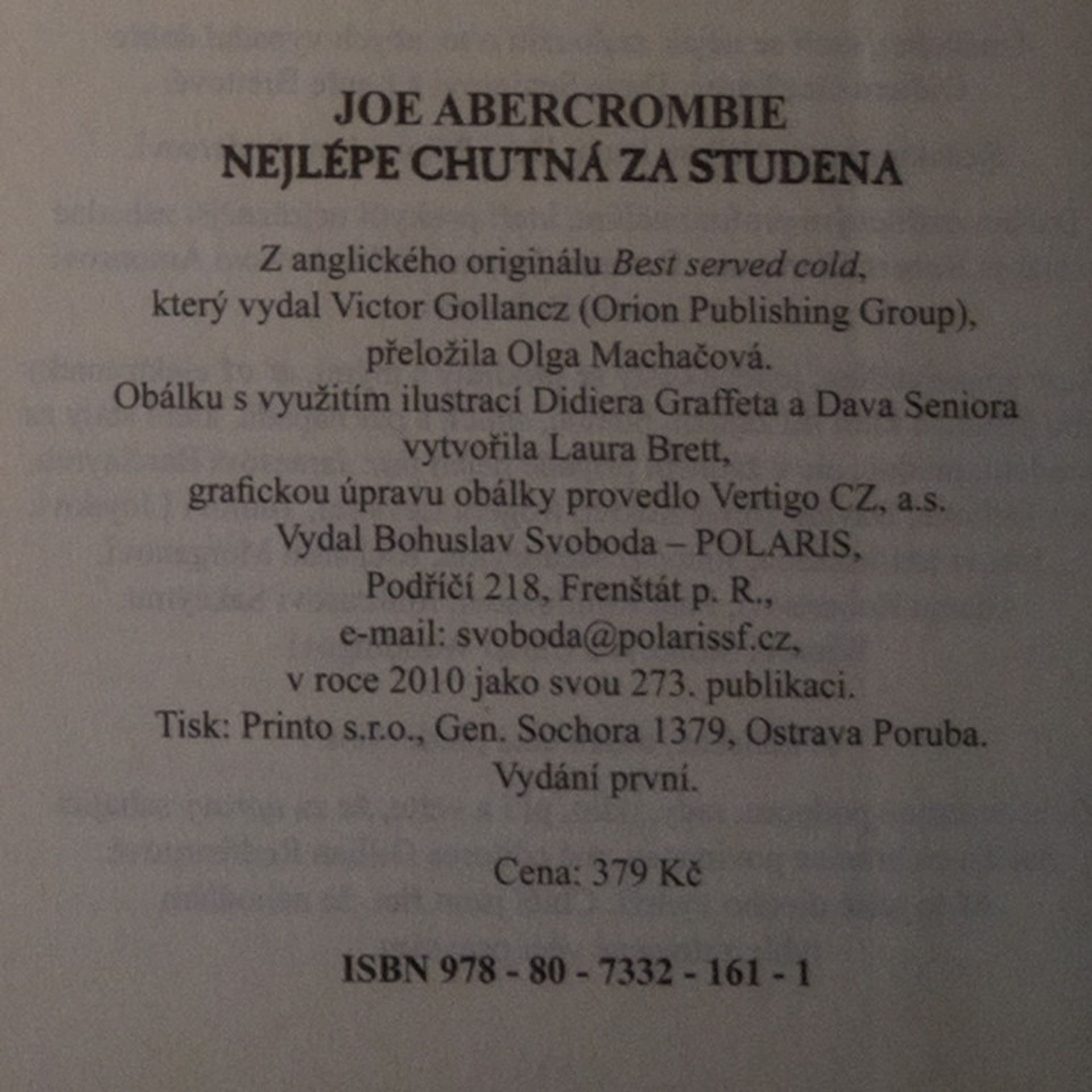 Joe Abercrombie Nejlépe chutná za studena