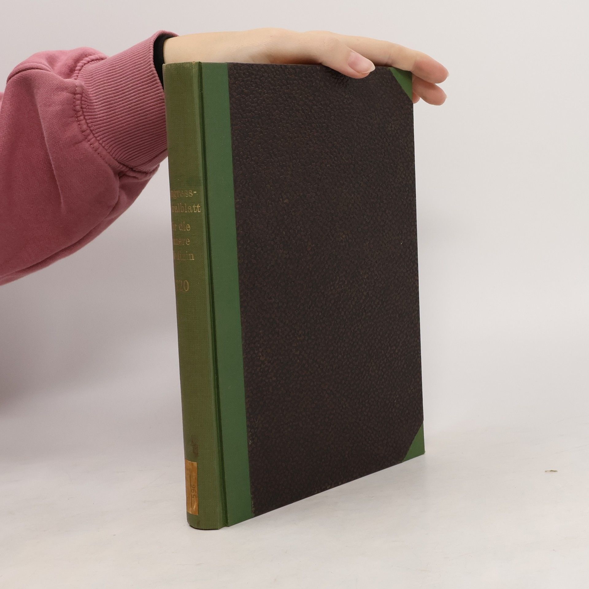 Various authors Kongresszentralblatt für die gesamte innere Medizin mit einschluss der Kinderheilkunde 120