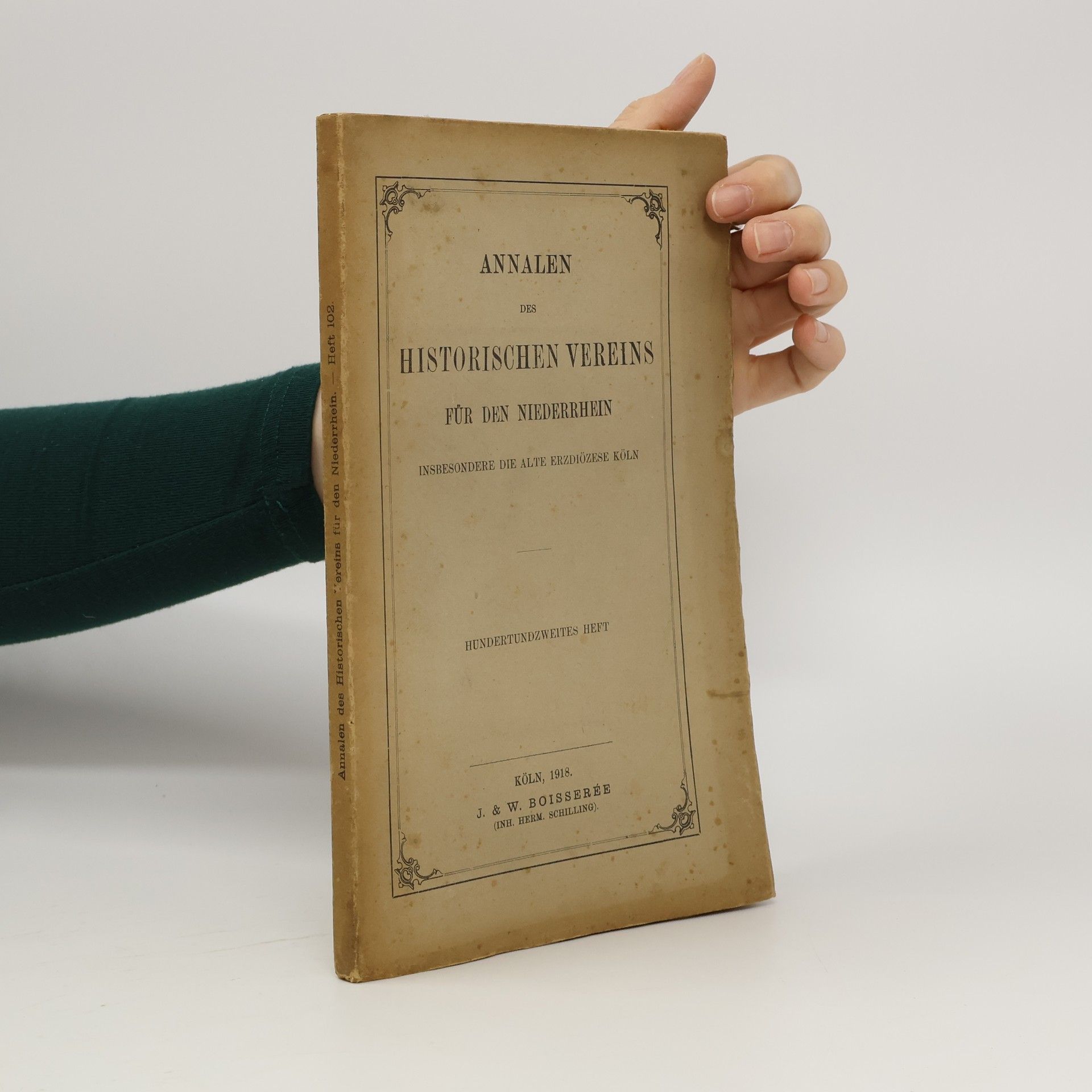Collectif d'auteurs Annalen des historischen vereins für den niederrhein