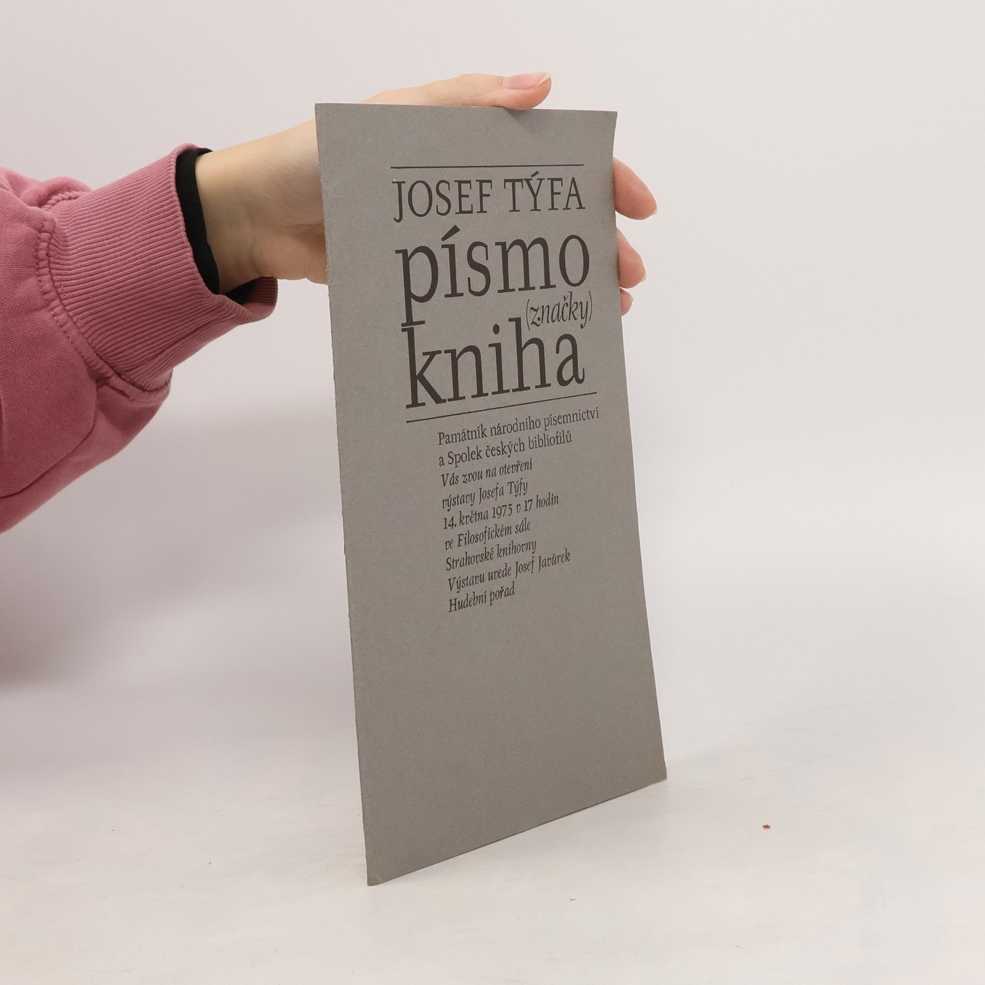 Josef Týfa Písmo kniha