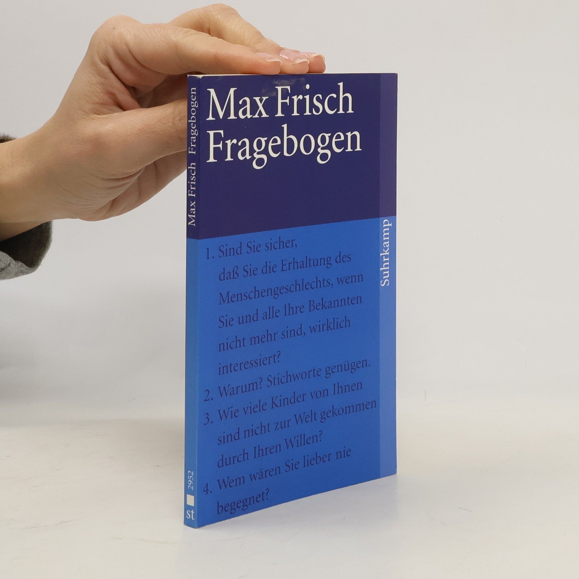 Max Frisch Fragebogen