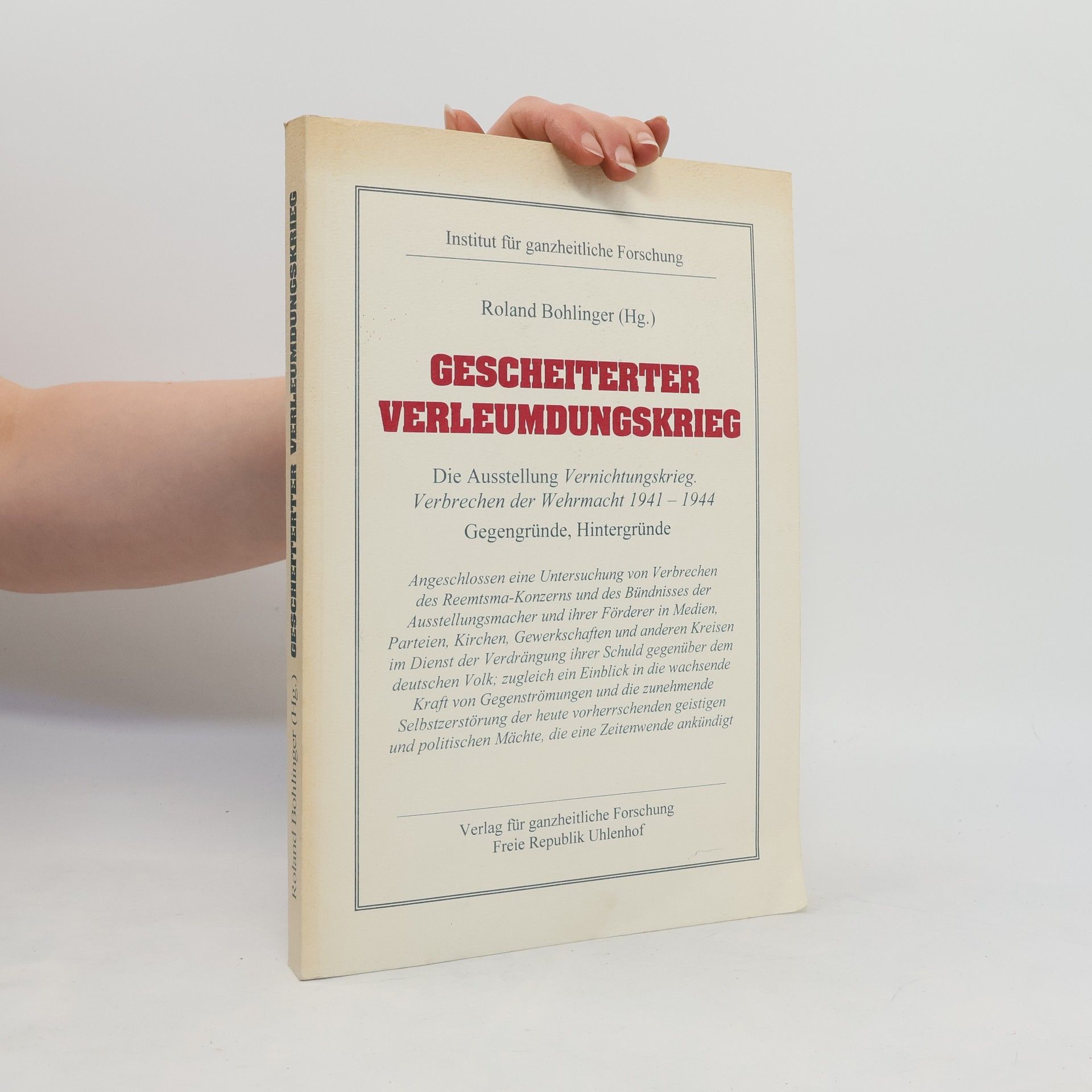 Autorenkollektiv Gescheiterter Verleumdungskrieg