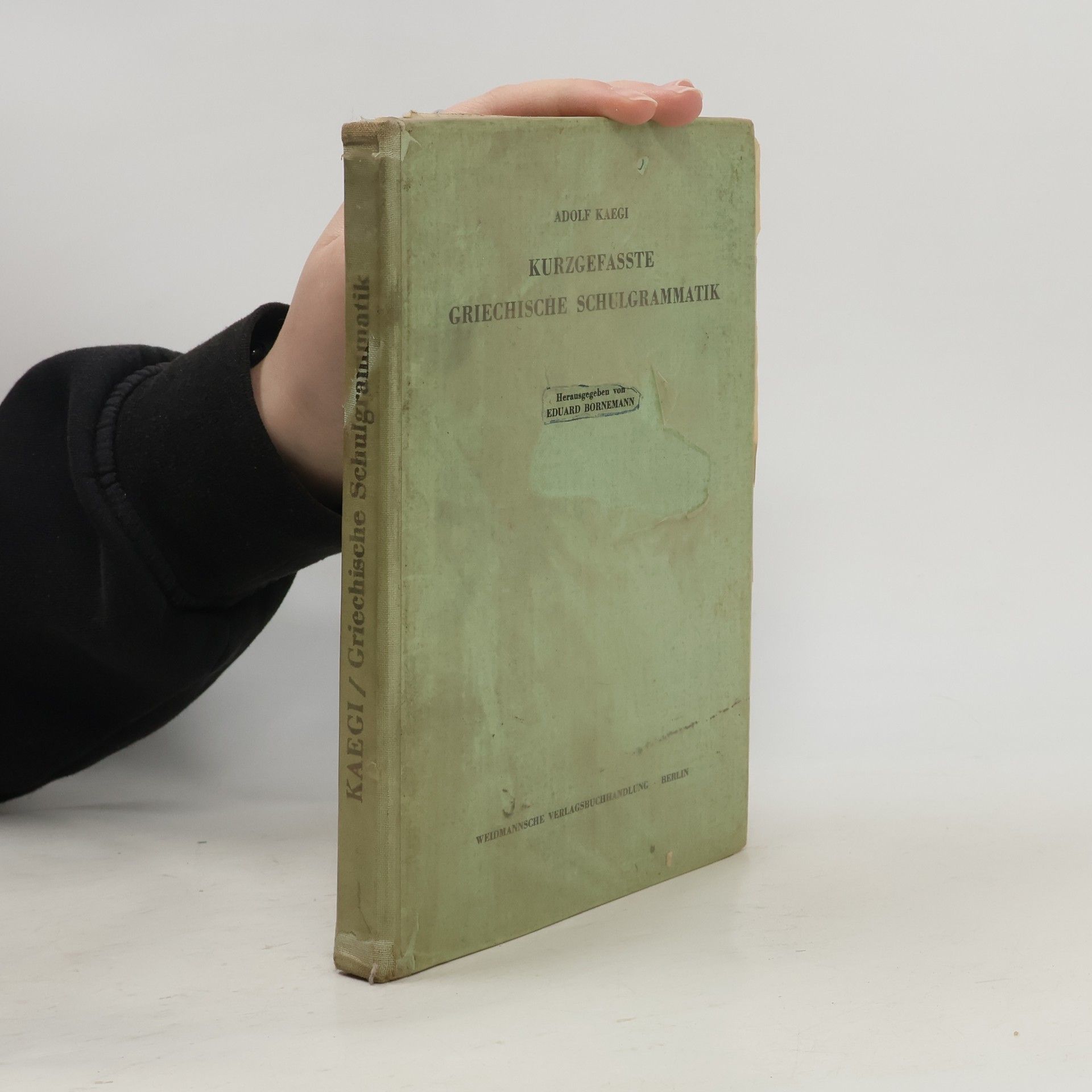 Adolf Kaegi Kurzgefasste Griechische Schulgrammatik