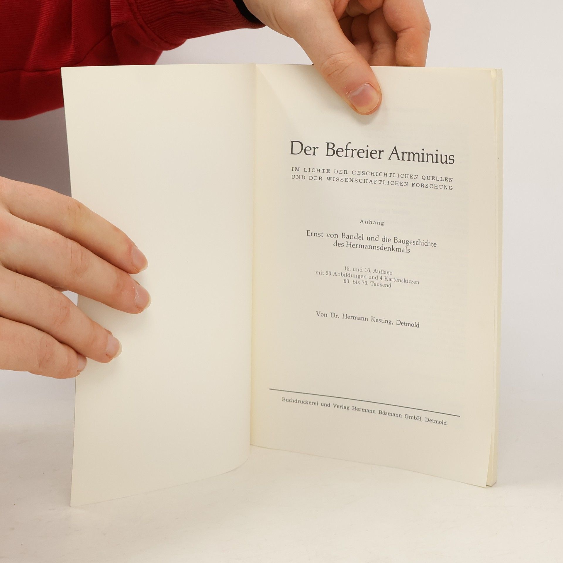 Hermann Kesting Der Befreier Arminius