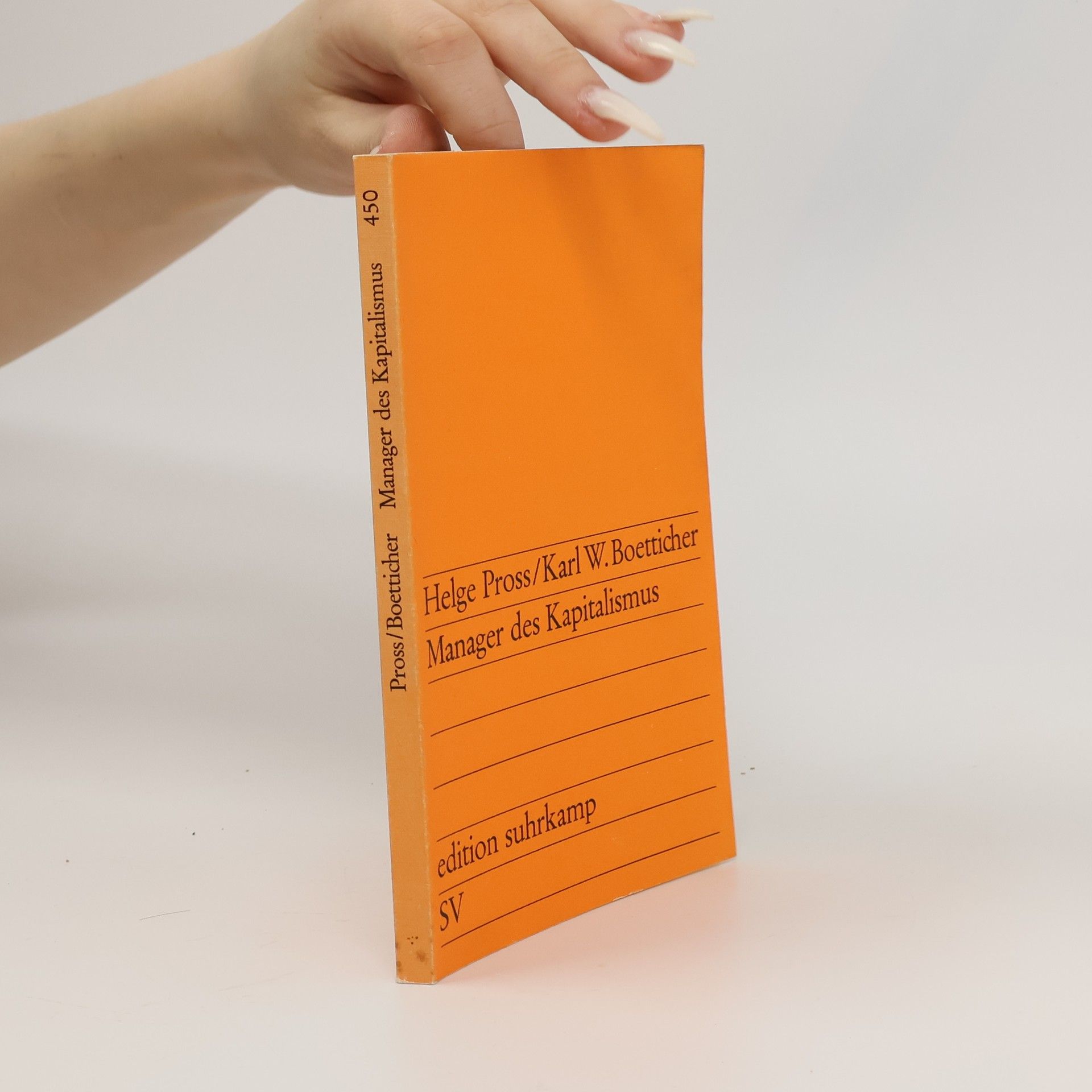 Helge Pross Manager des Kapitalismus
