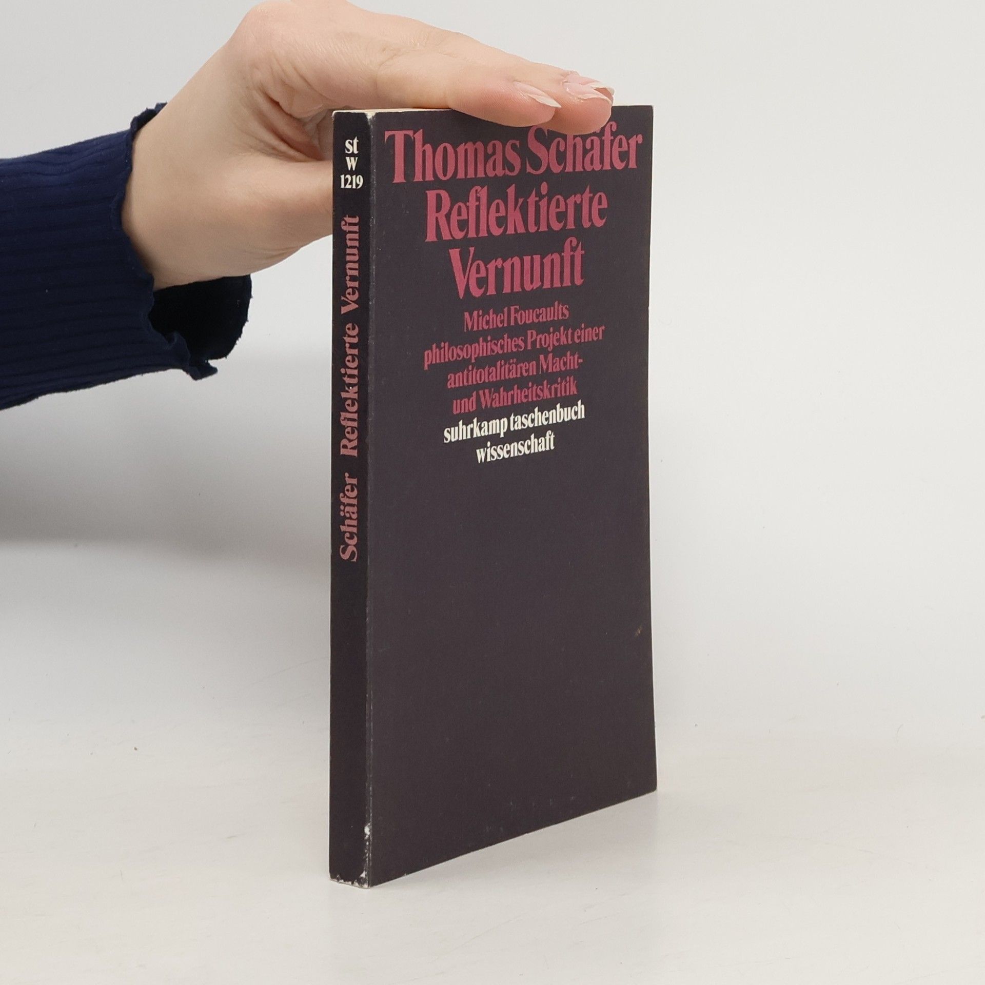Thomas Schäfer Suhrkamp Taschenbuch Wissenschaft - 1219: Reflektierte Vernunft