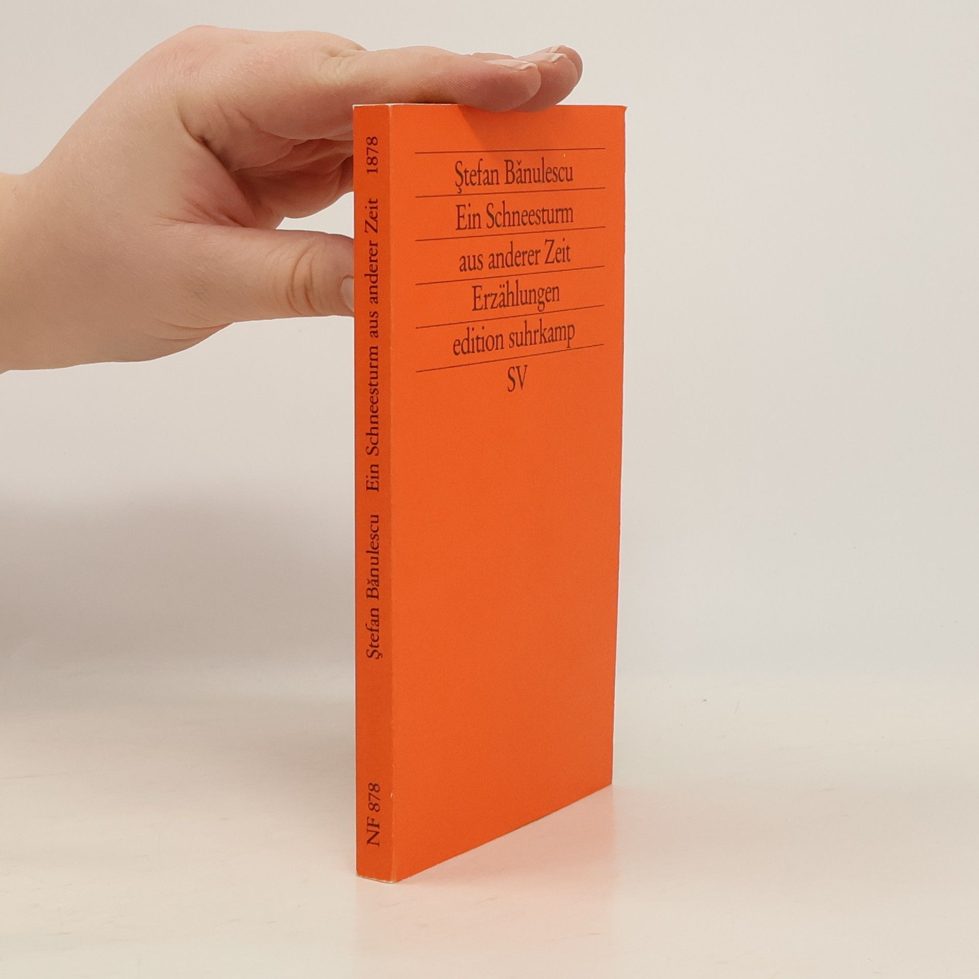 Ştefan Bănulescu Edition Suhrkamp: Ein Schneesturm aus anderer Zeit