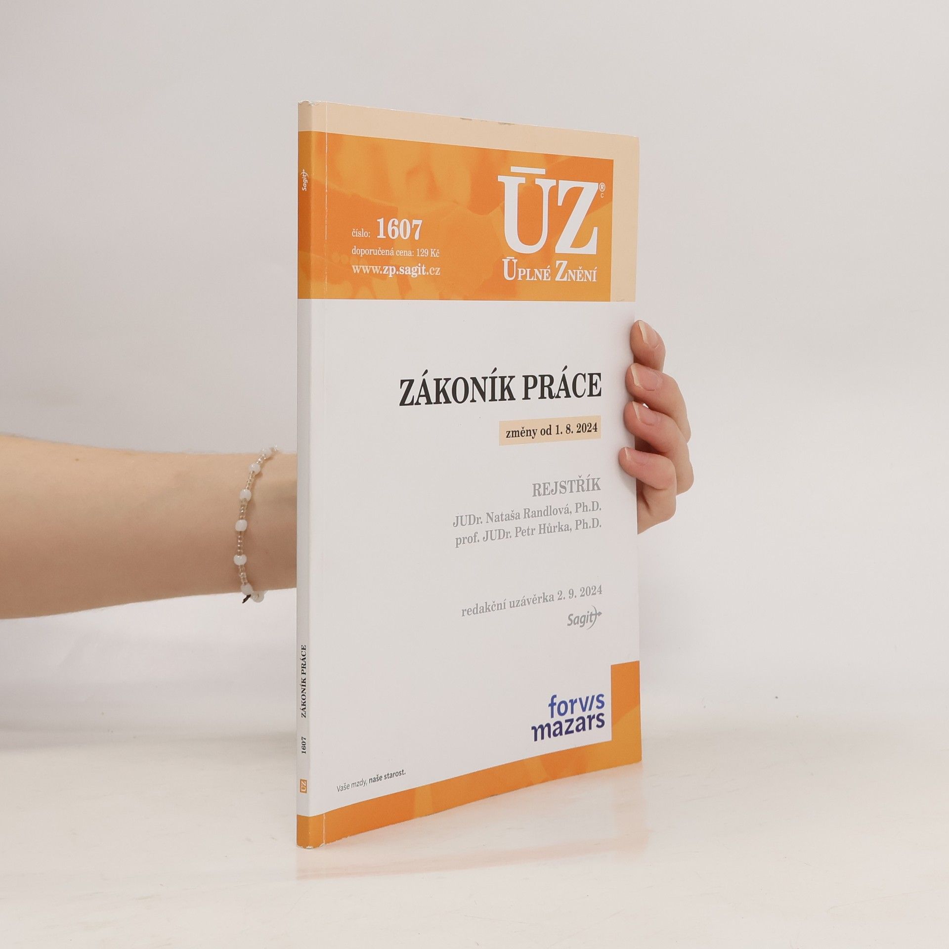 Zákoník práce : změny od 1.8.2024 : redakční uzávěrka 2.9.2024