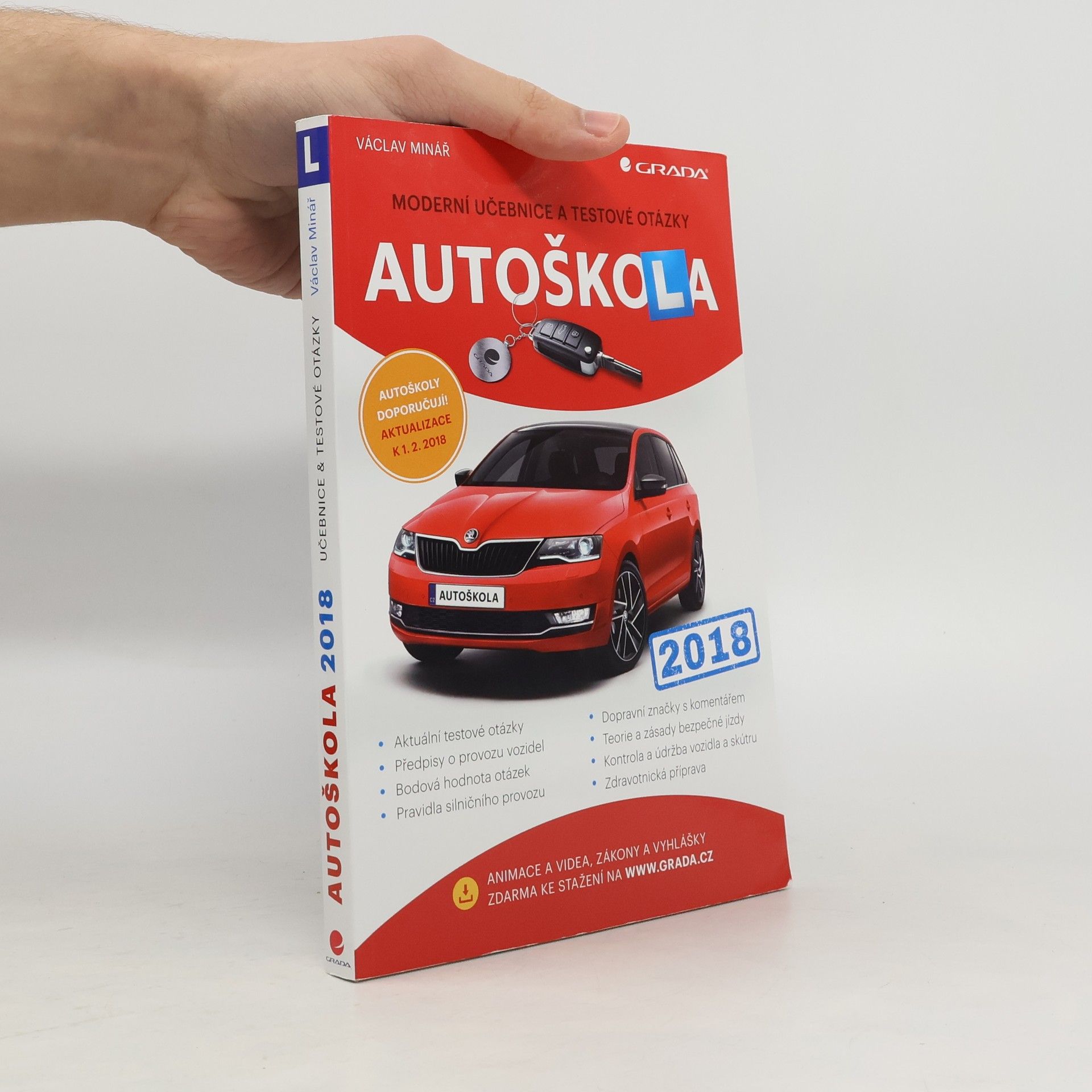 Václav Minář Autoškola: moderní učebnice a testové otázky 2018
