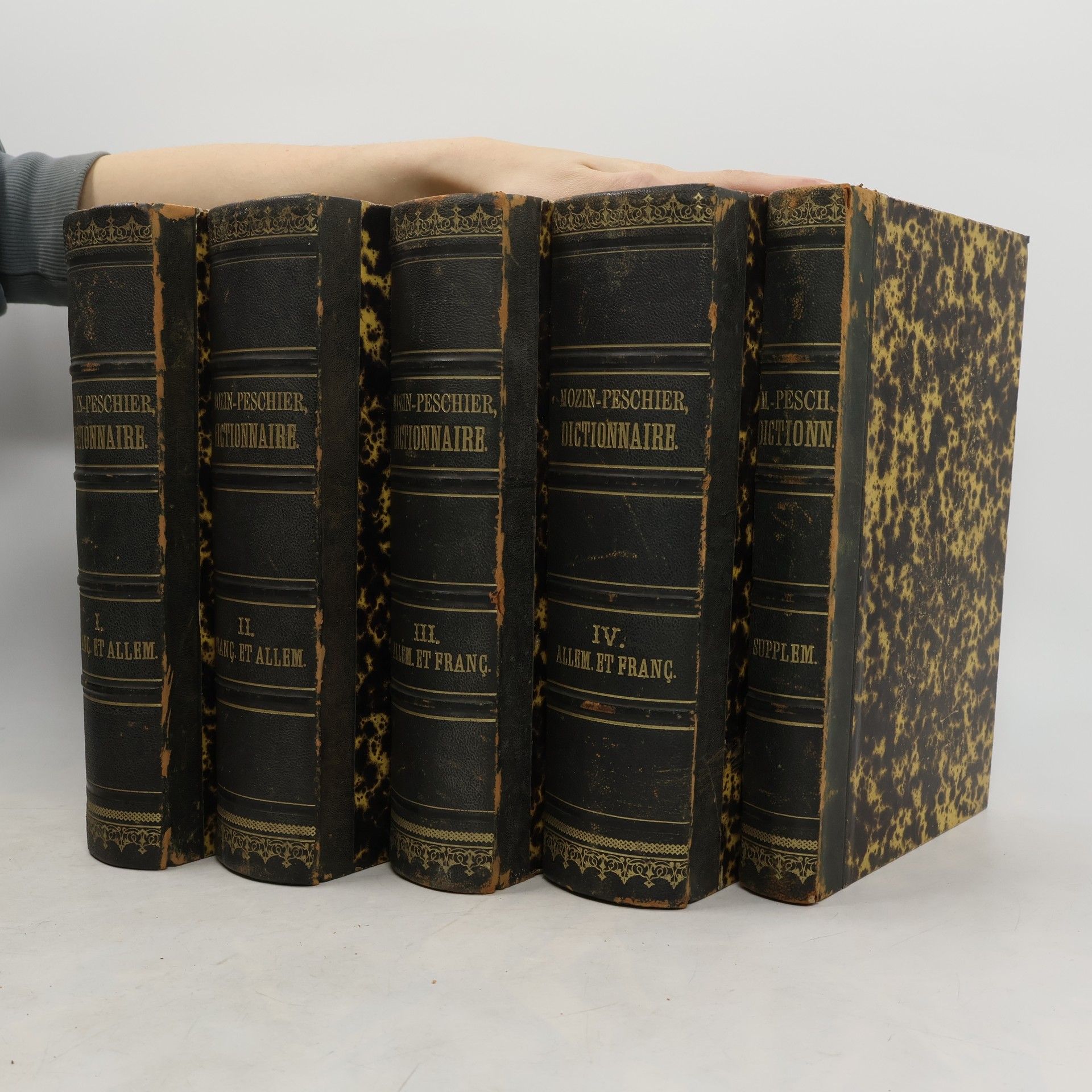 Dominique Joseph Mozin Dictionnaire complet des langues française et allemande I-IV. Supplément