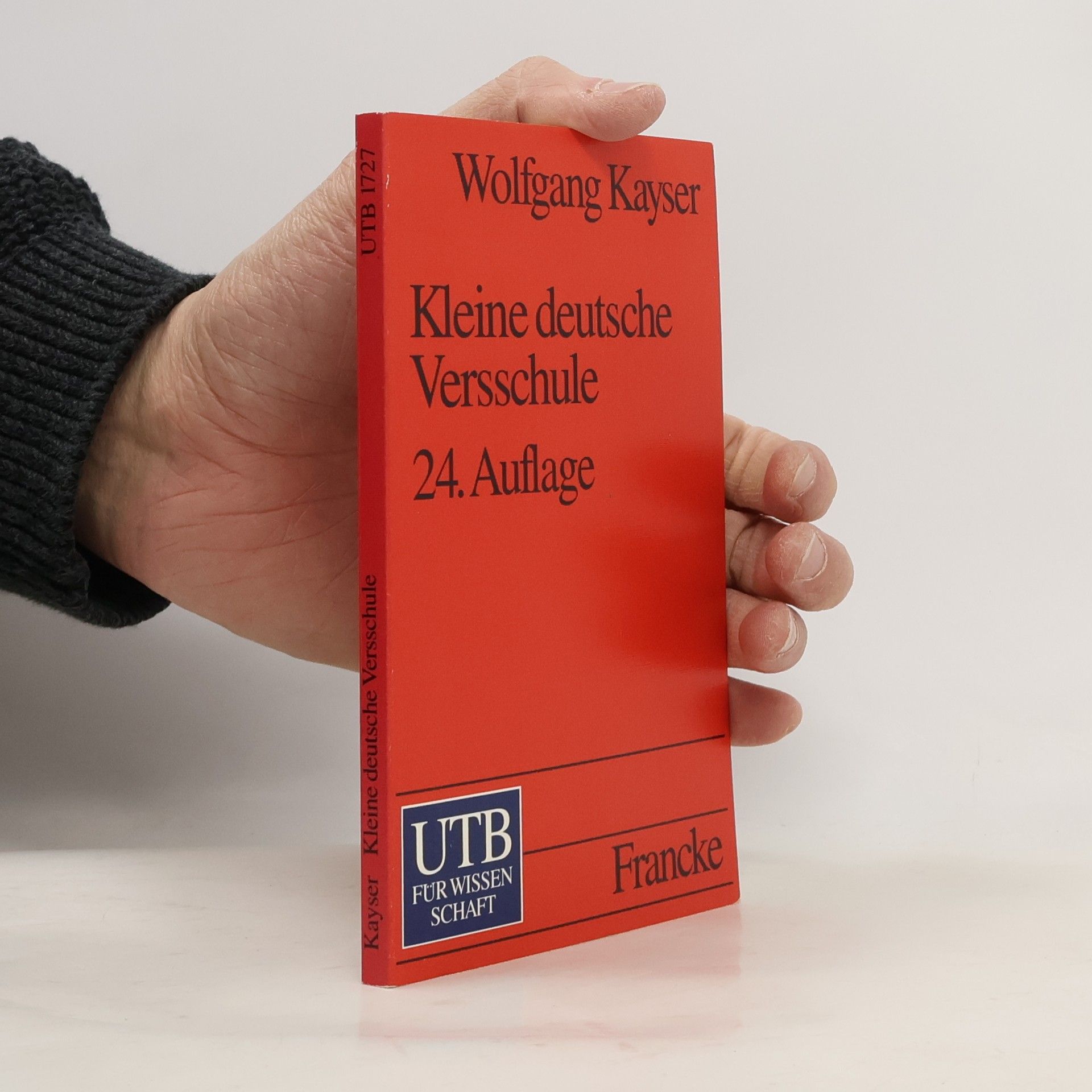 Wolfgang Kaiser Kleine deutsche Versschule