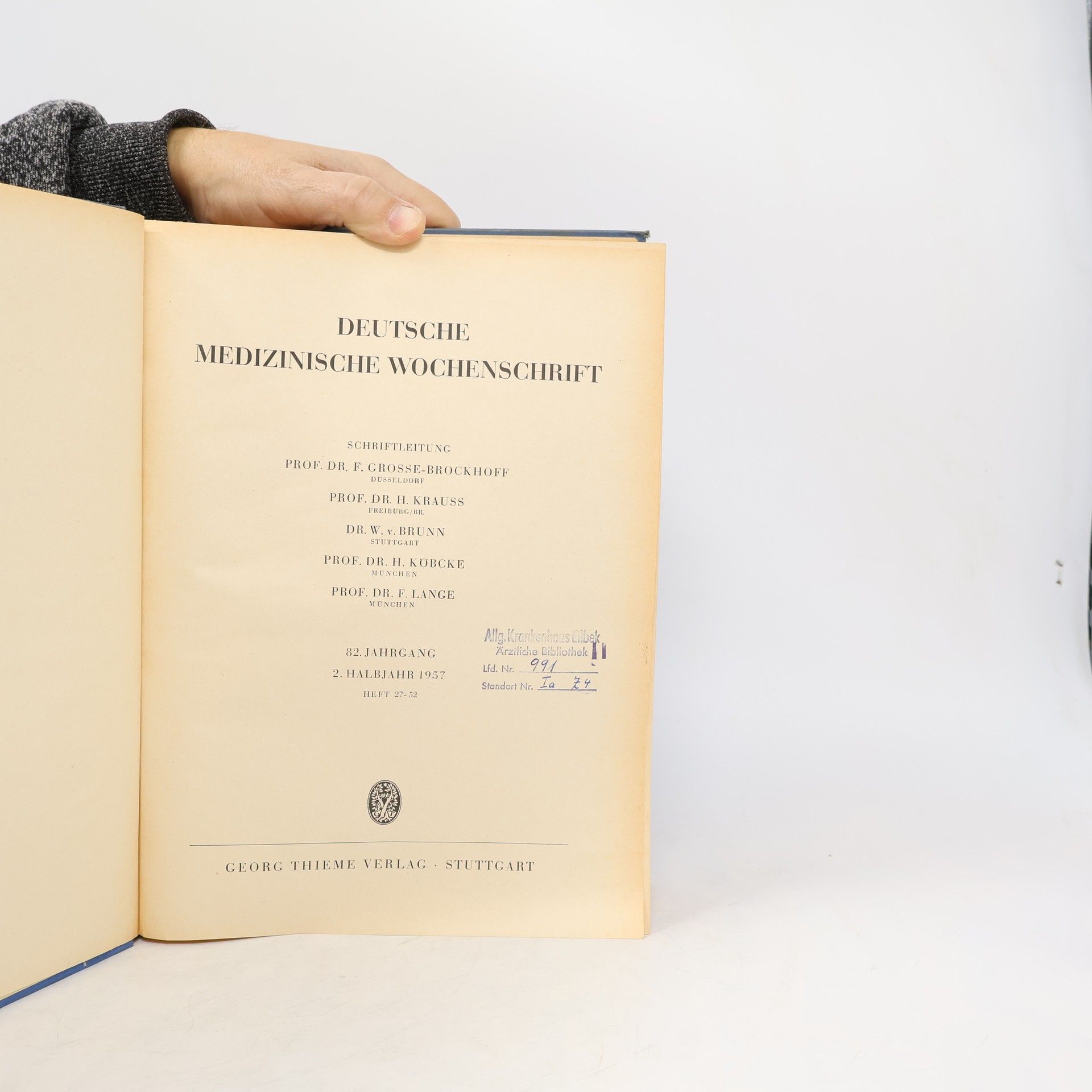 Collectif d'auteurs Deutsche medizinische Wochenschrift