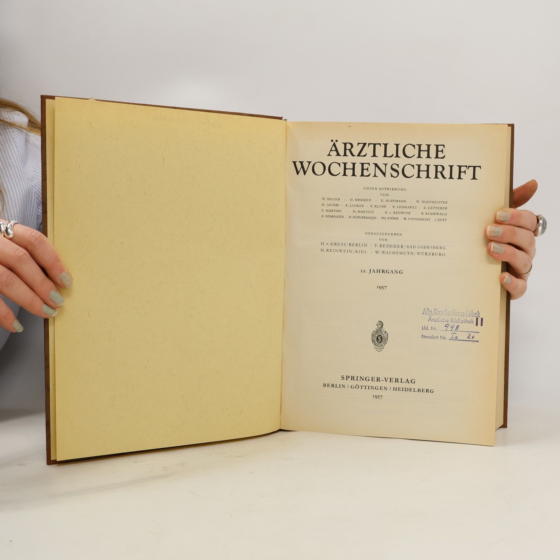 Autorenkollektiv Ärztliche Wochenschrift