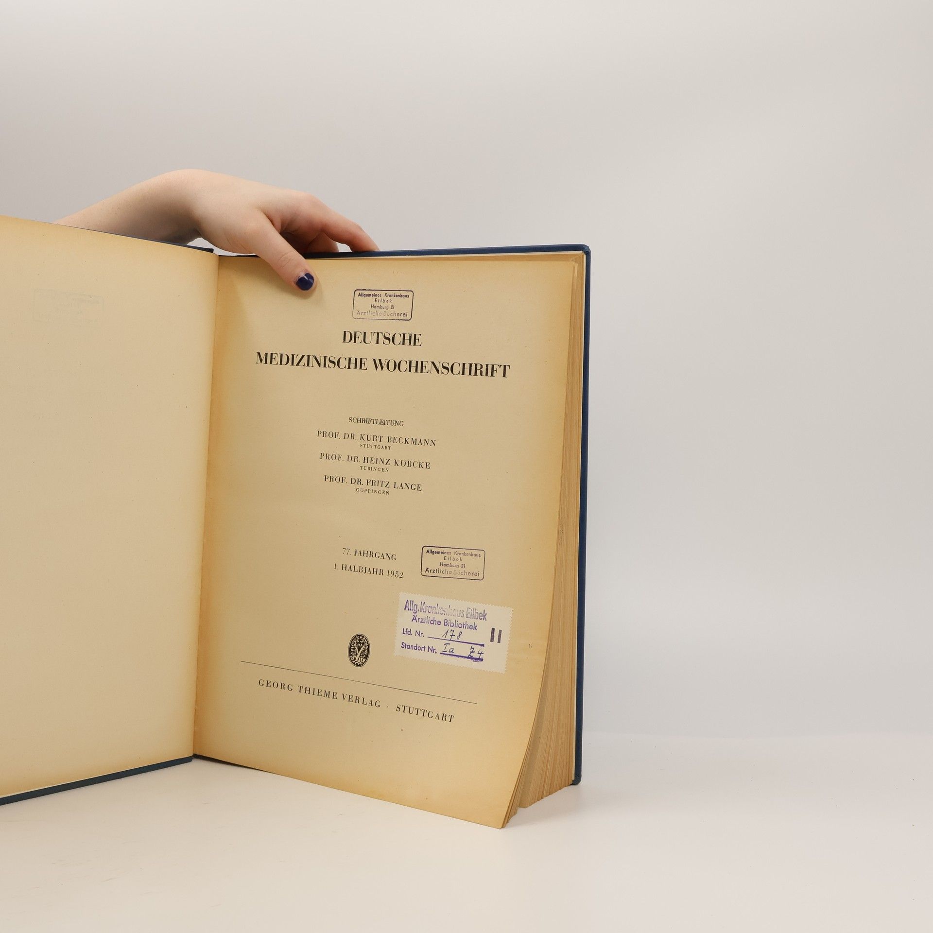 Collectif d'auteurs Deutsche Medizinische Wochenschrift