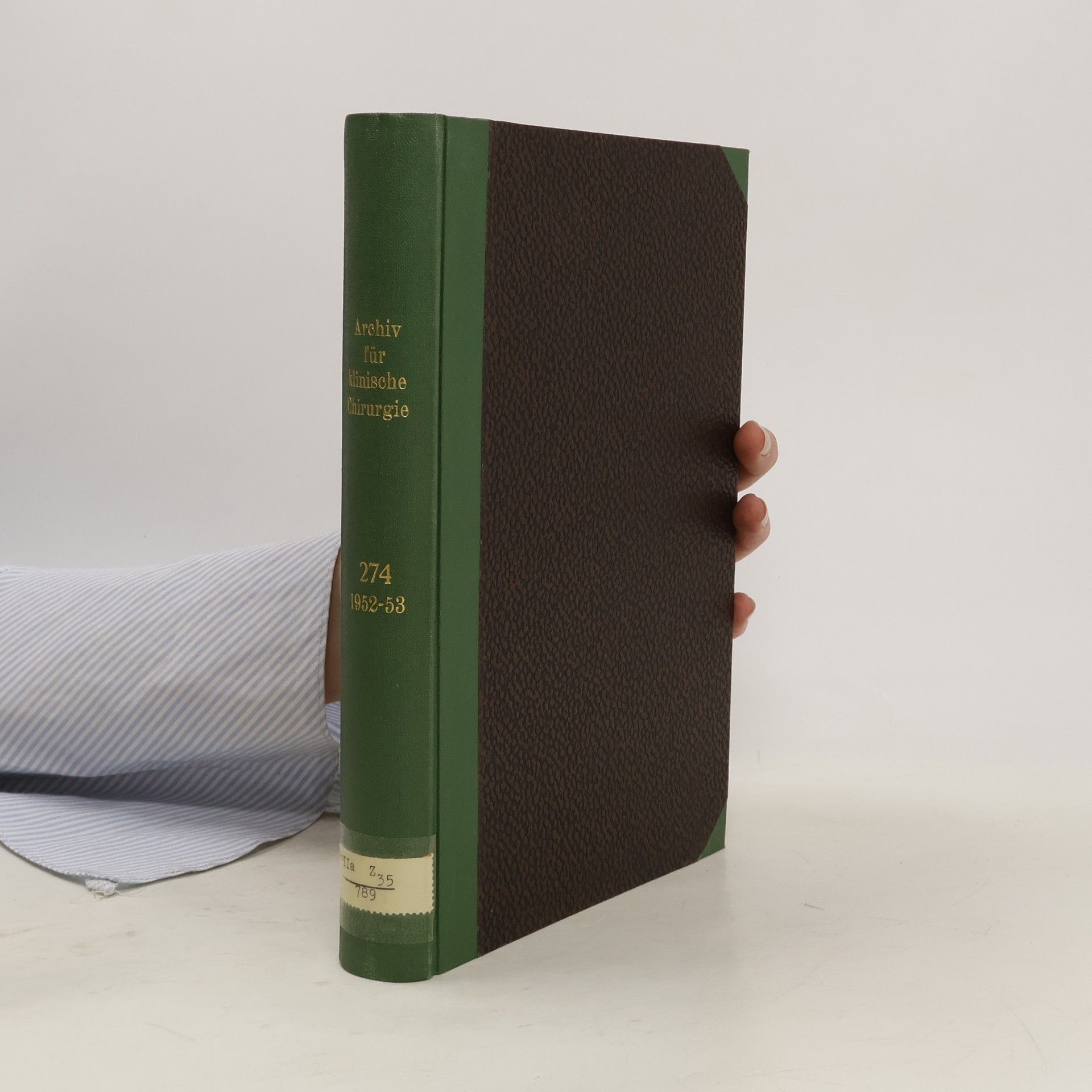 Autorenkollektiv Archiv für klinische Chirurgie 274