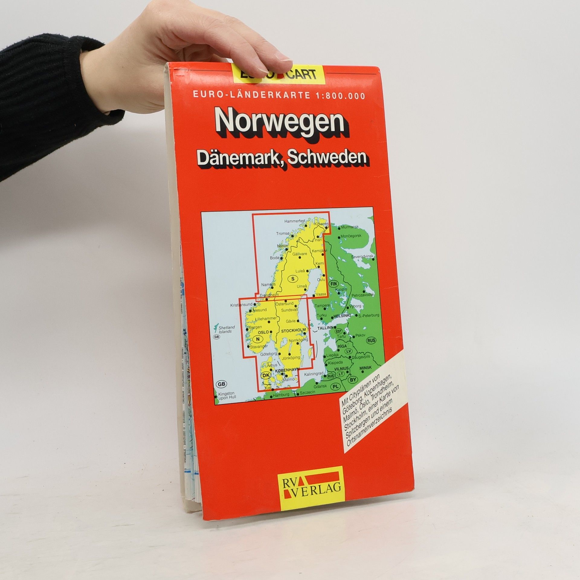 AA.VV. Norwegen Euro - Länderkarte