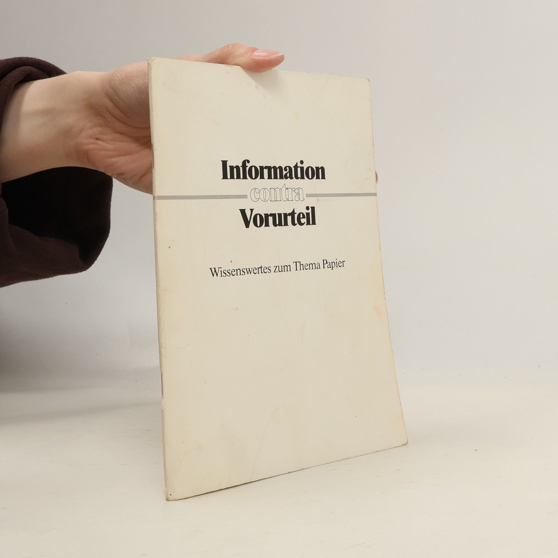 Autores varios Information contra Vorurteil