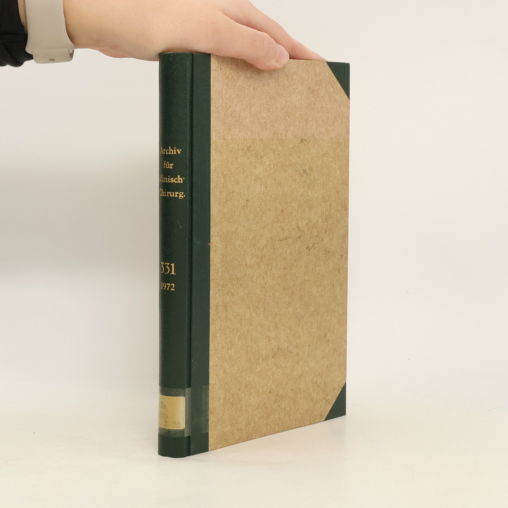 Autorenkollektiv Archiv für klinische Chirurgie 331