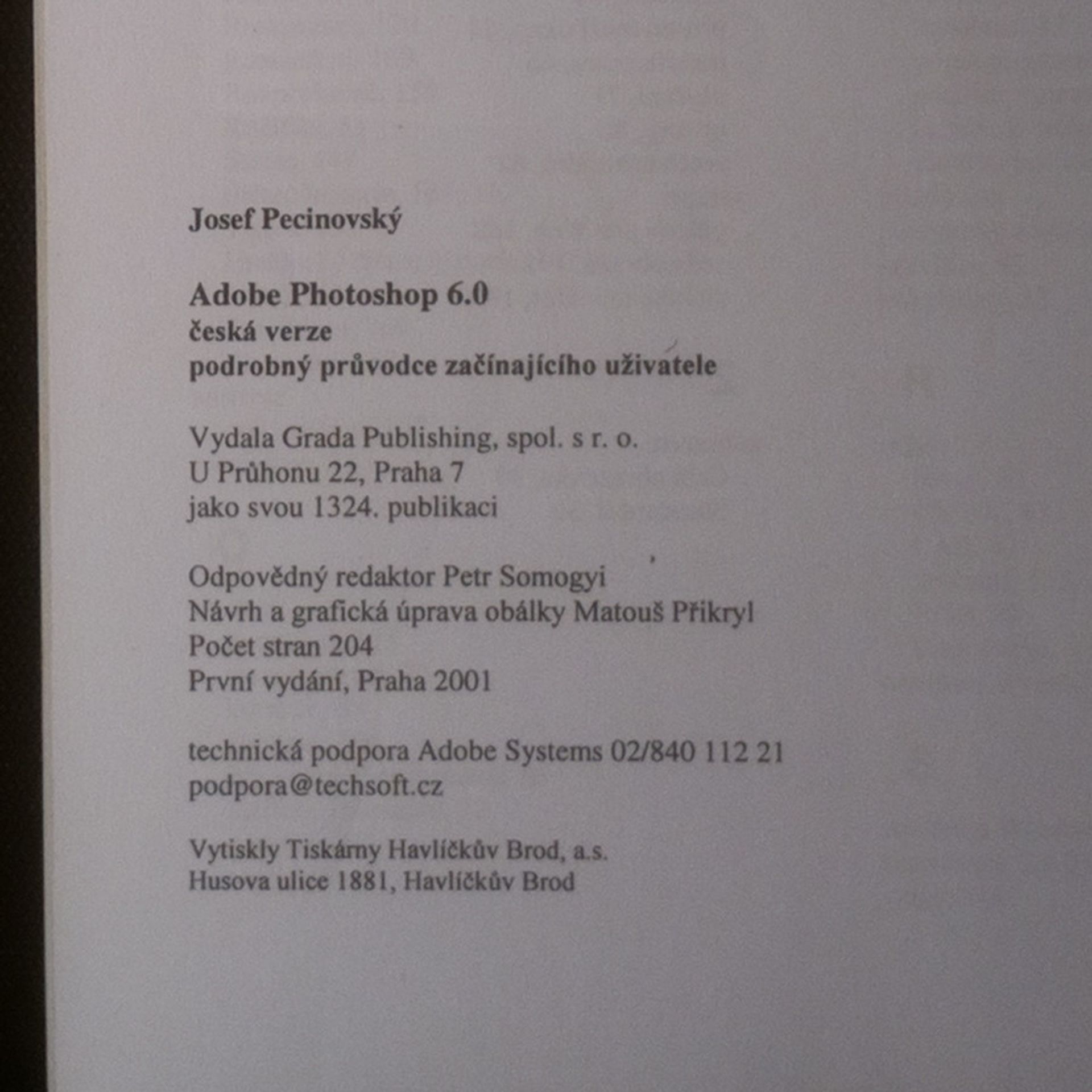Josef Pecinovský Adobe Photoshop 6.0