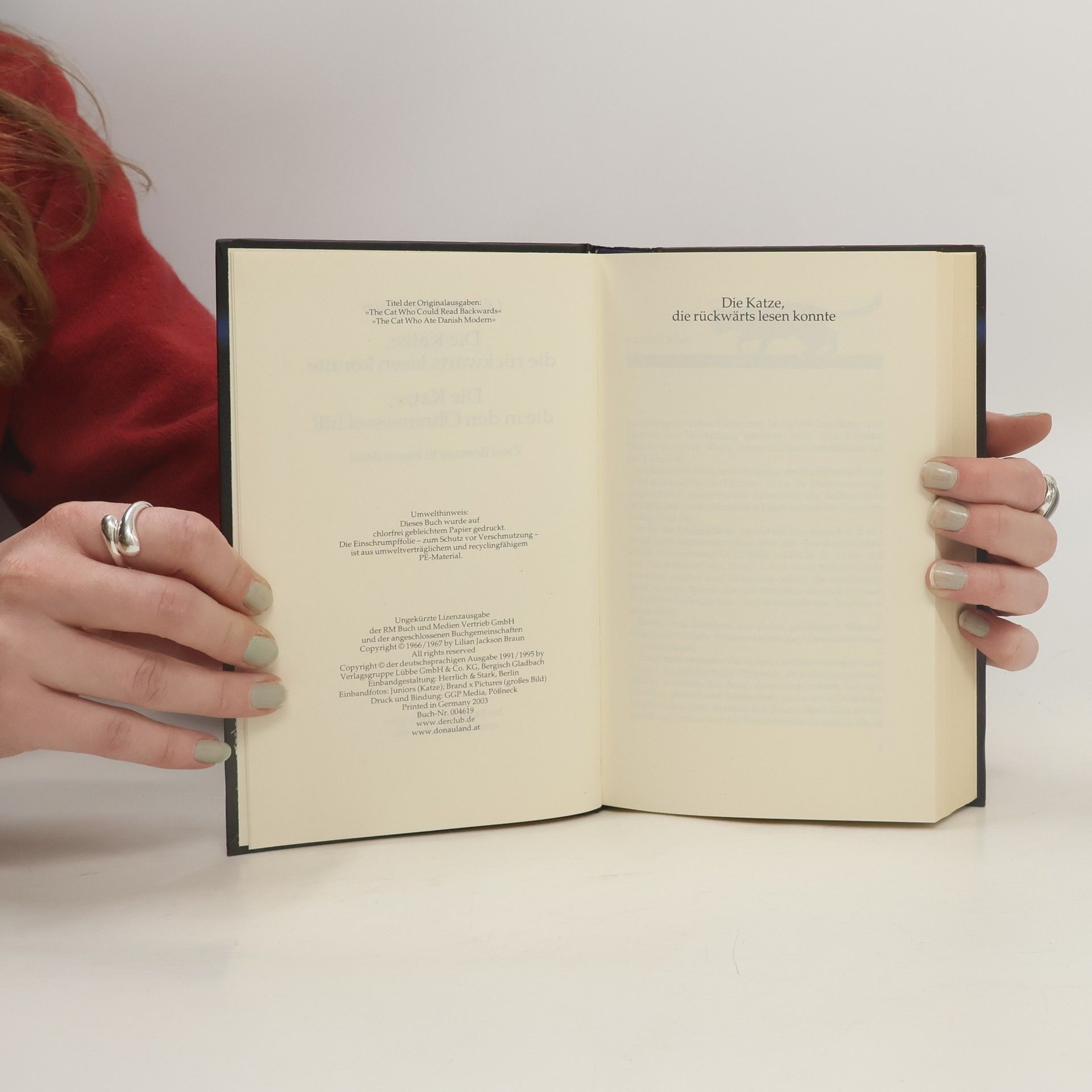 Lilian Jackson Braun Die Katze, die rückwärts lesen konnte. Die Katze, die in den Ohrensessel biß