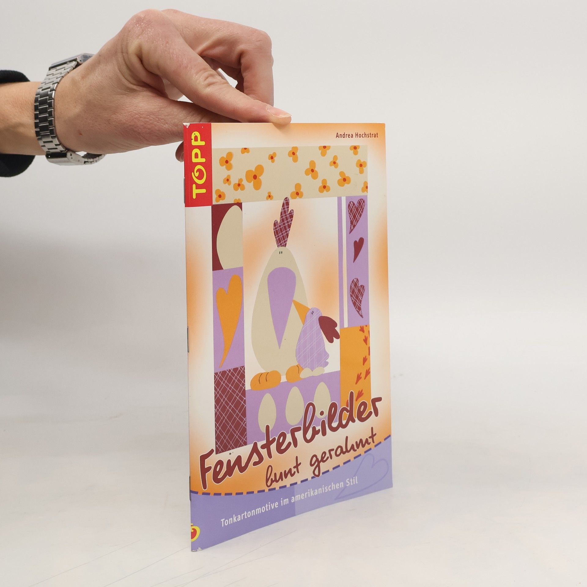 Fensterbilder bunt gerahmt