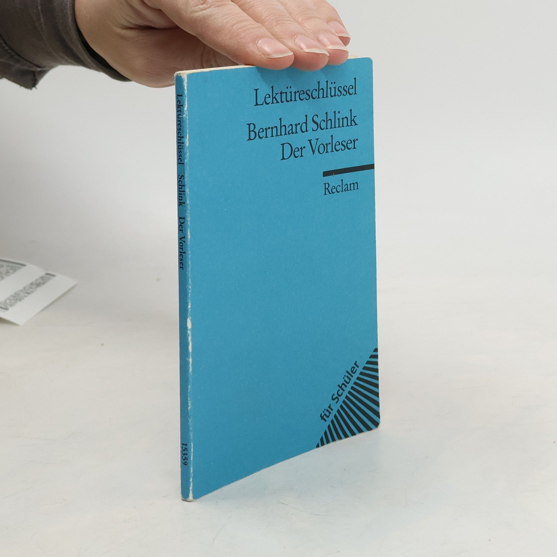 Lektüreschlüssel : Bernhard Schlink, Der Vorleser