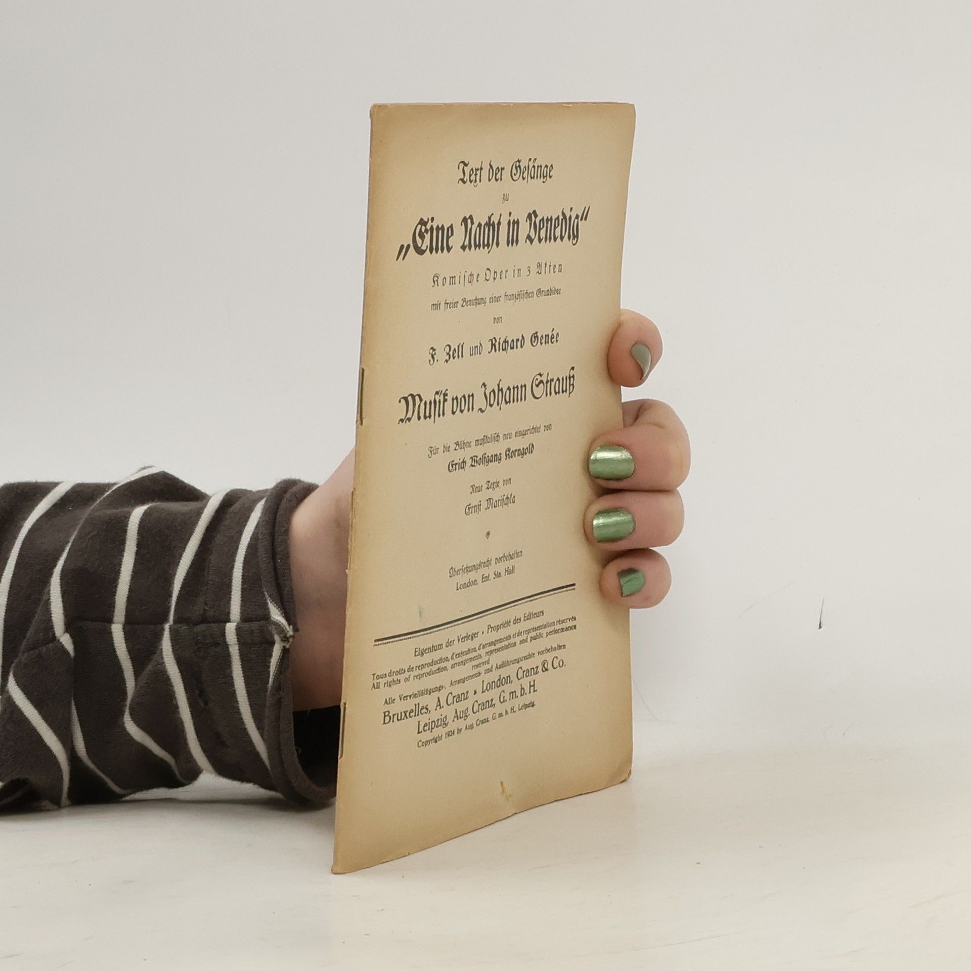 Johann Strauss Eine Nacht in Venedig