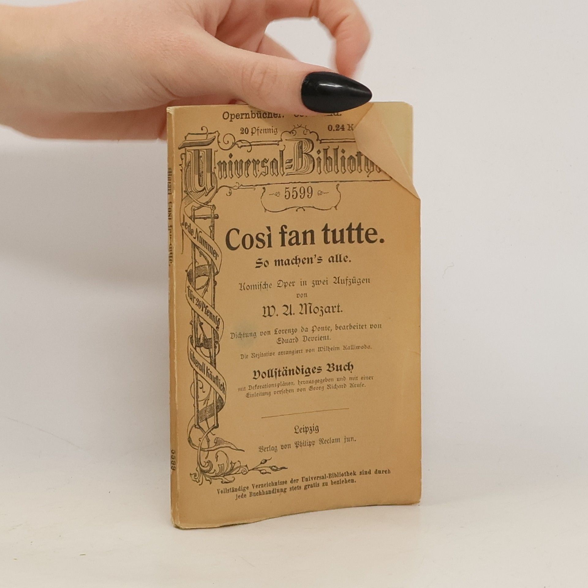 Wolfgang Amadeus Mozart Cosi fan tutte