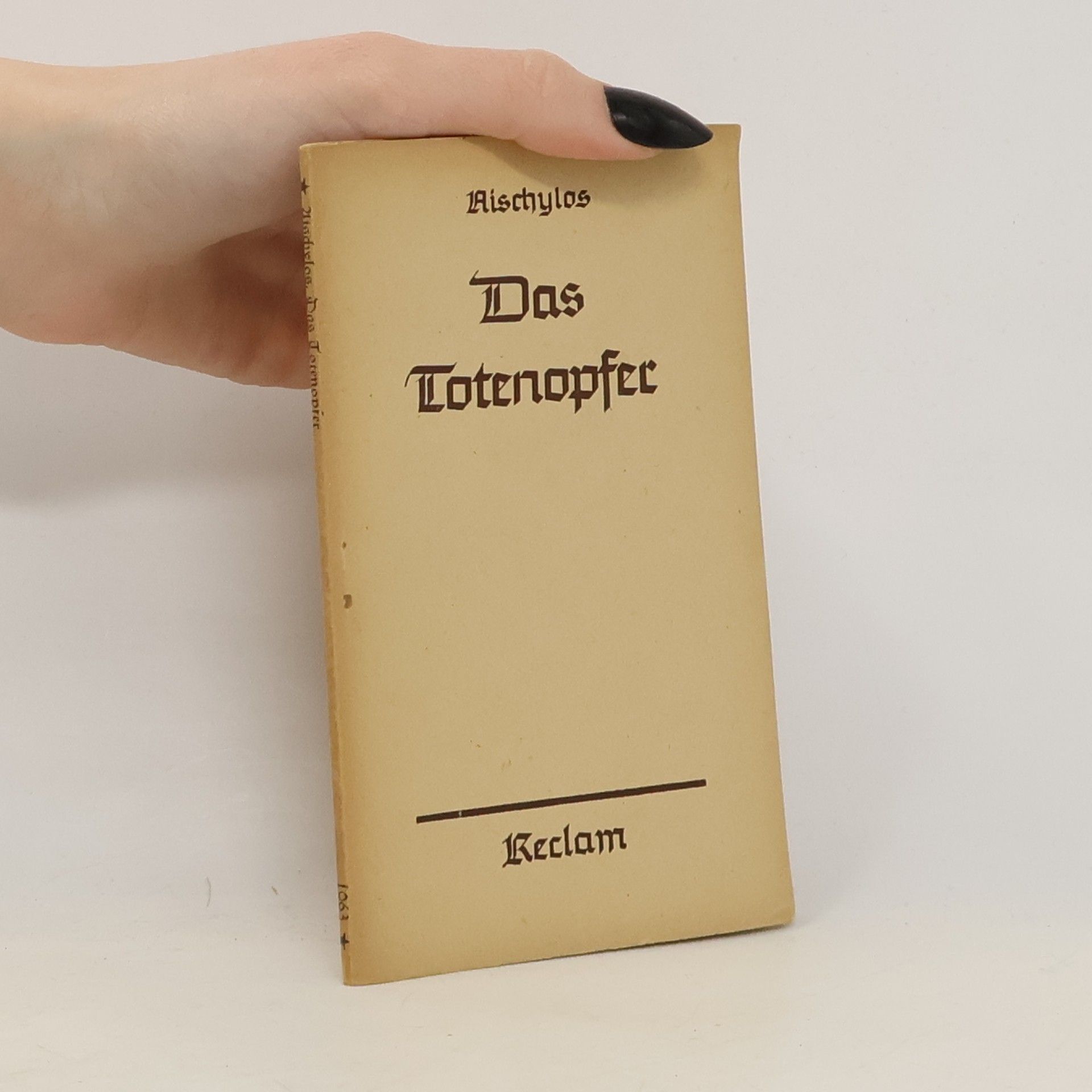 Aischylos Das Totenopfer