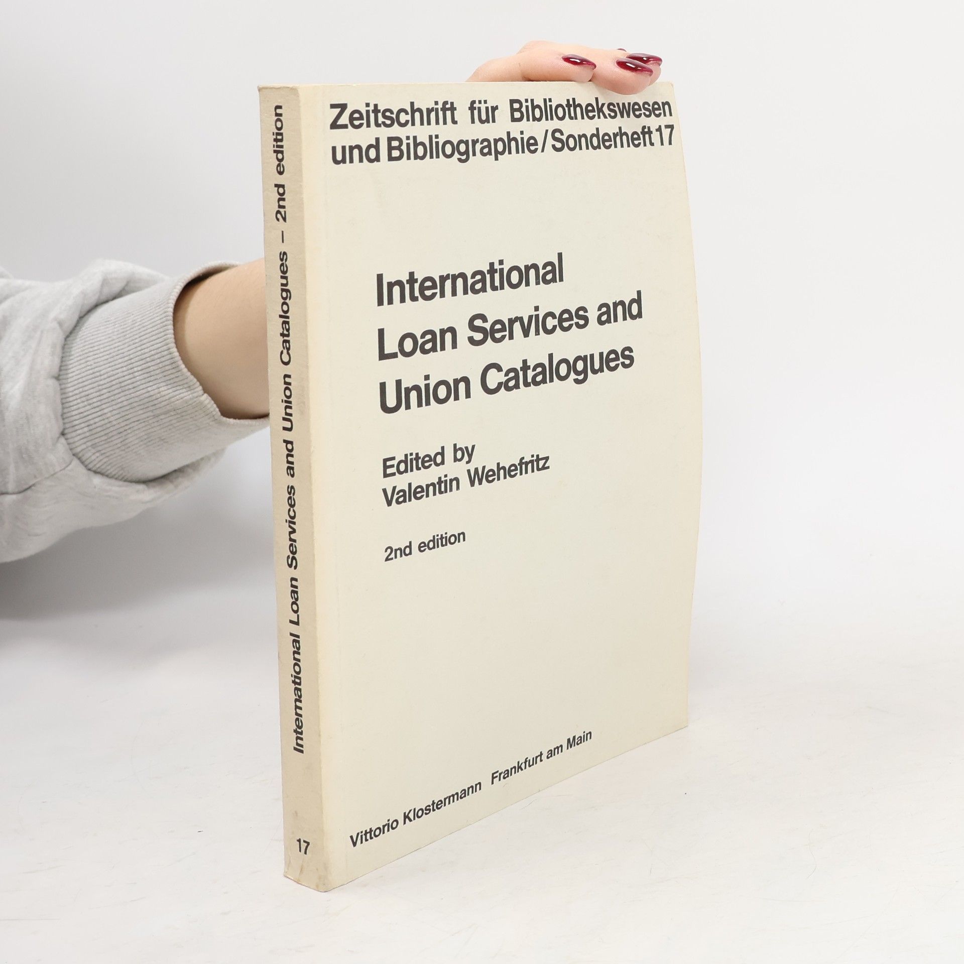 Valentin Wehefritz International Loan Services and Union Catalogues