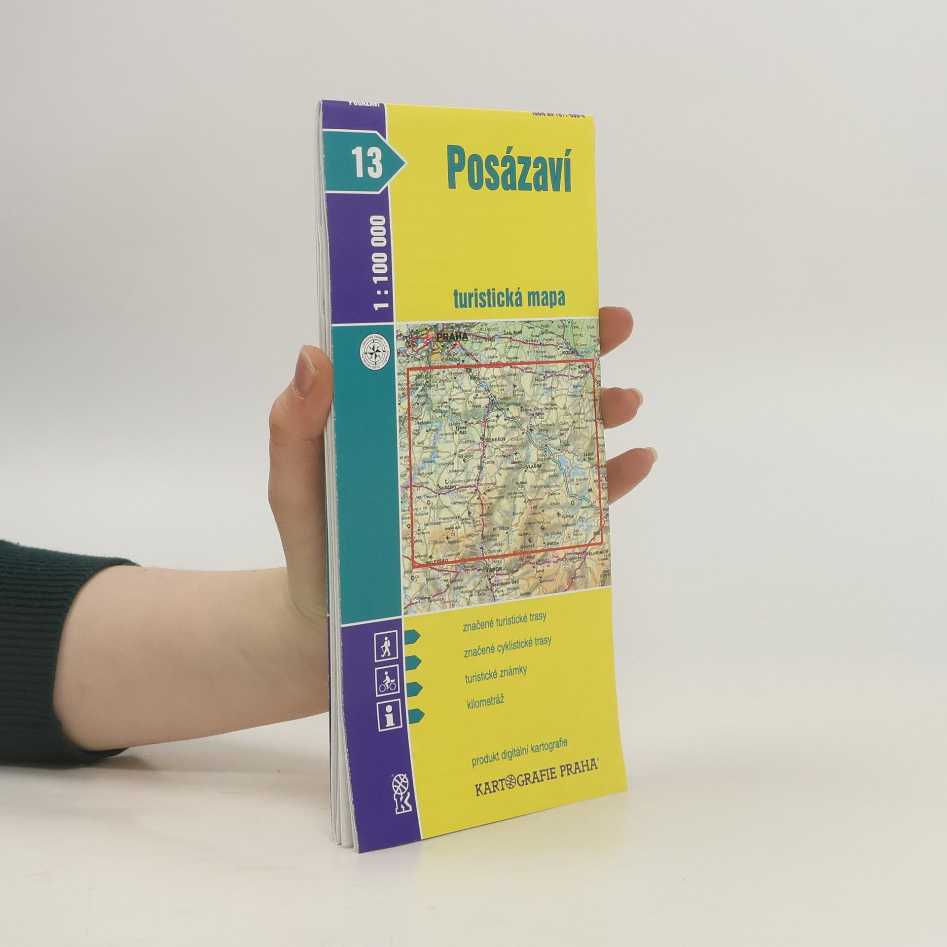 Posázaví. Turistická mapa. 1 : 100 000
