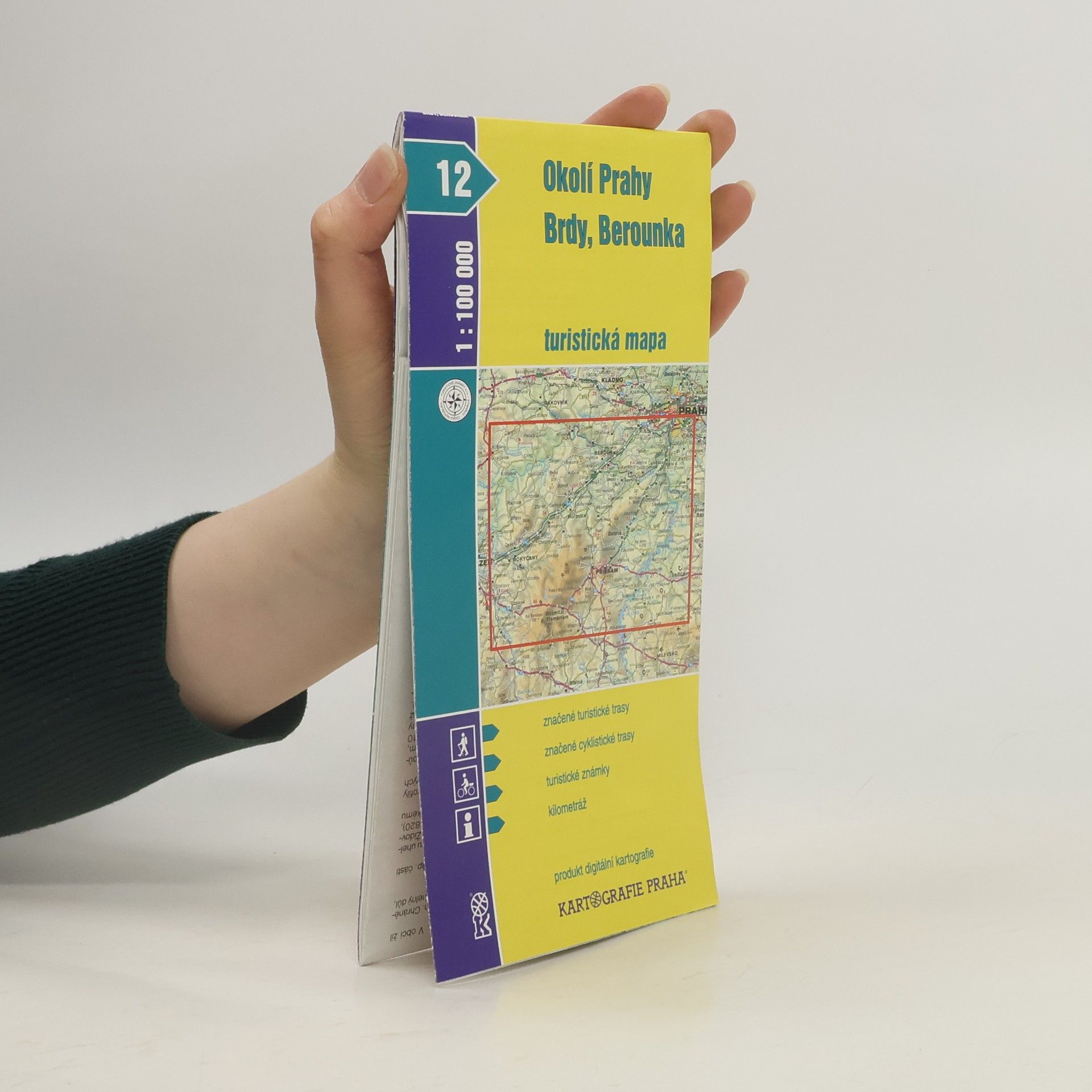 Okolí Prahy, Brdy, Berounka turistická mapa