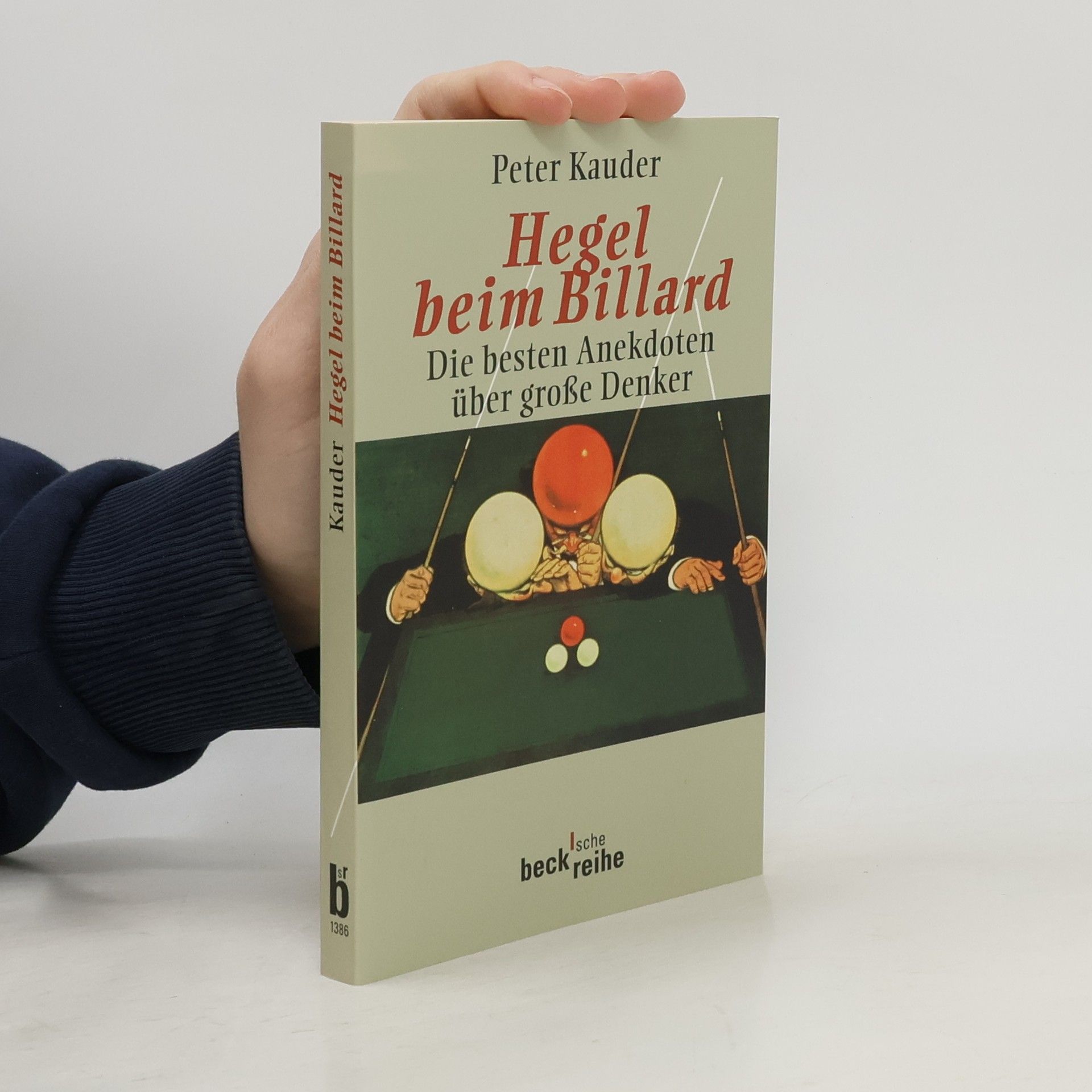 Peter Kauder Hegel beim Billard