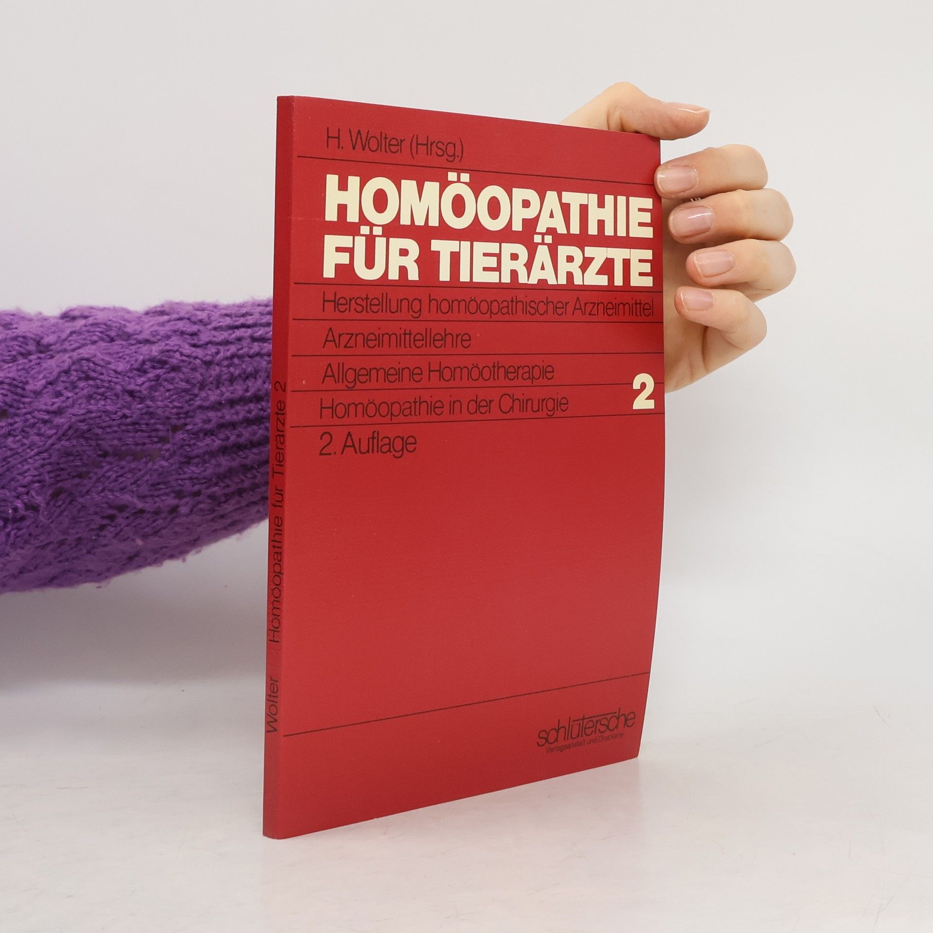 Hans Wolter Homöopathie für Tierärzte