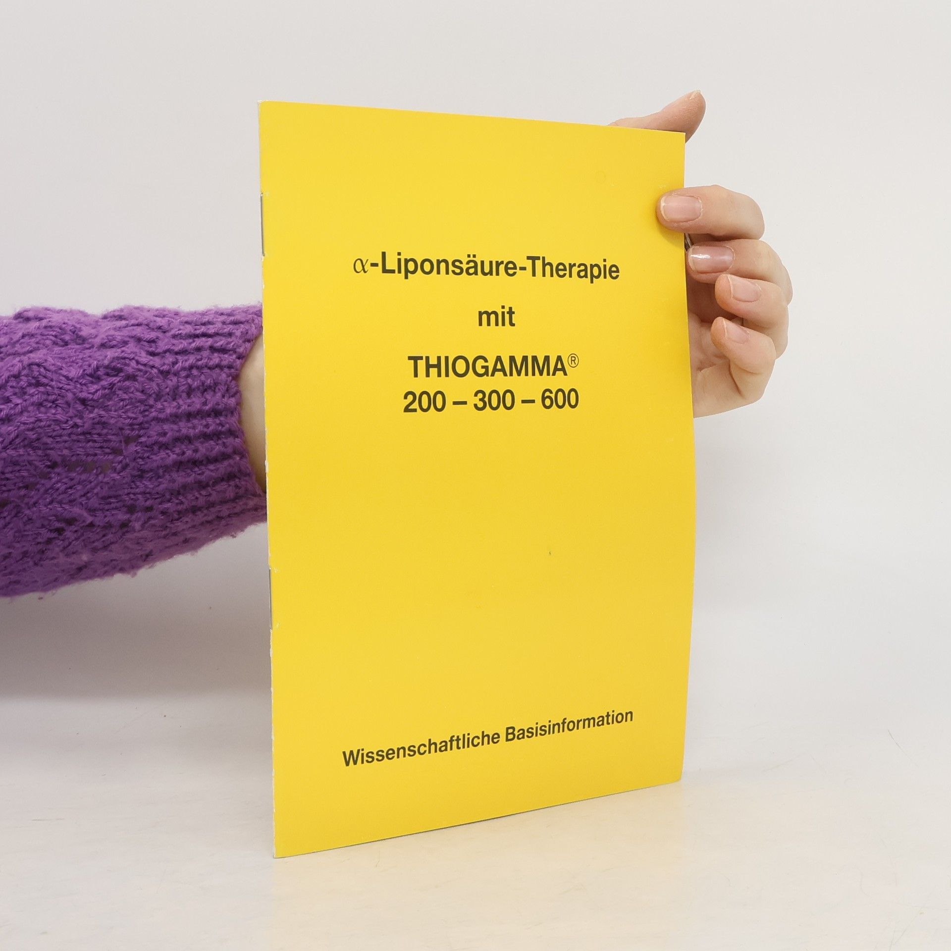 Autorenkollektiv Liponsäure Therapie mit Thiogamma 200-300-600