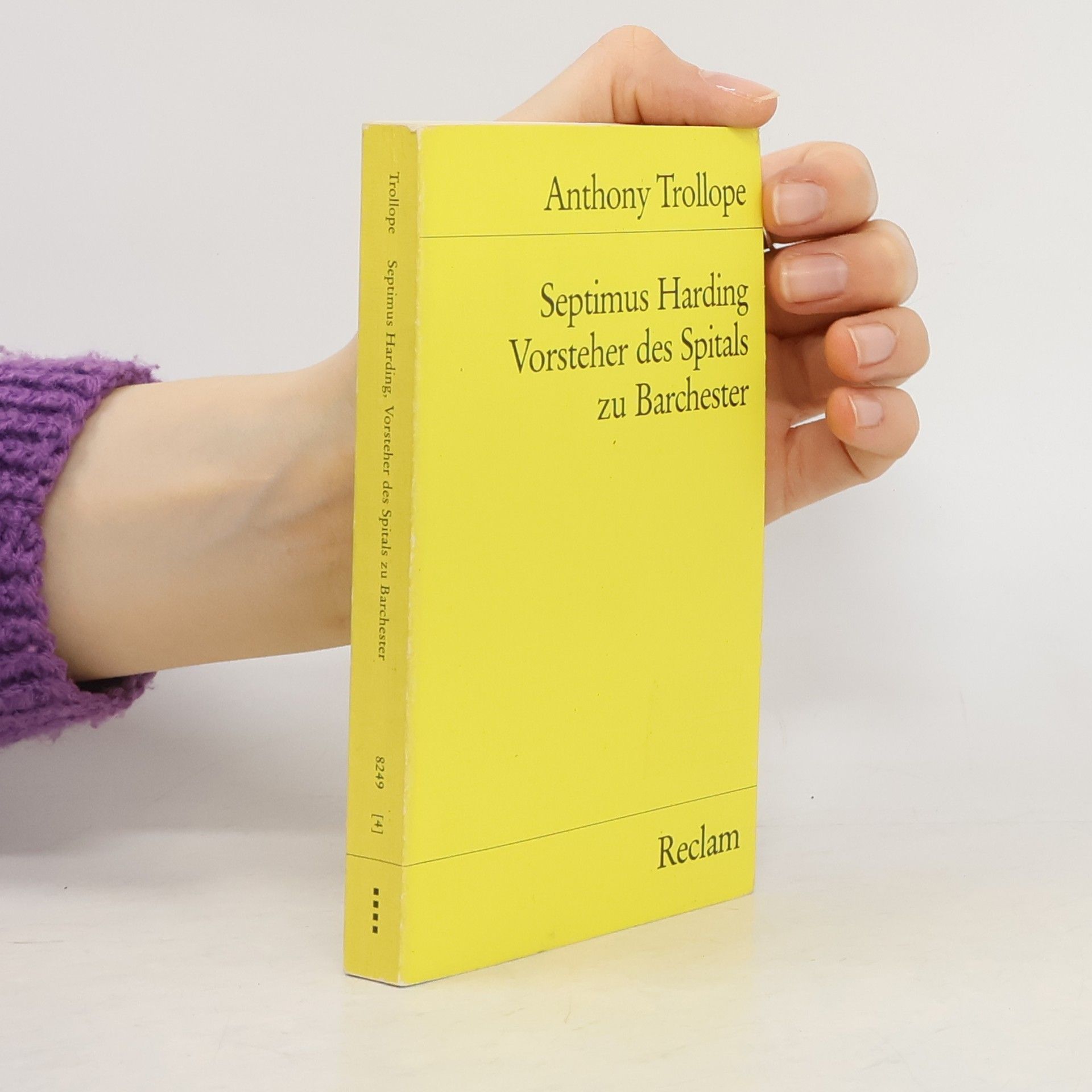 Anthony Trollope Septimus Harding, Vorsteher des Spitals zu Barchester