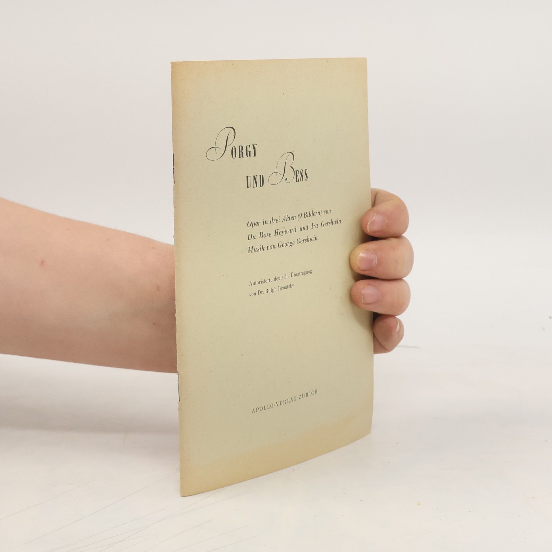 Collectif d'auteurs Porgy und Bess