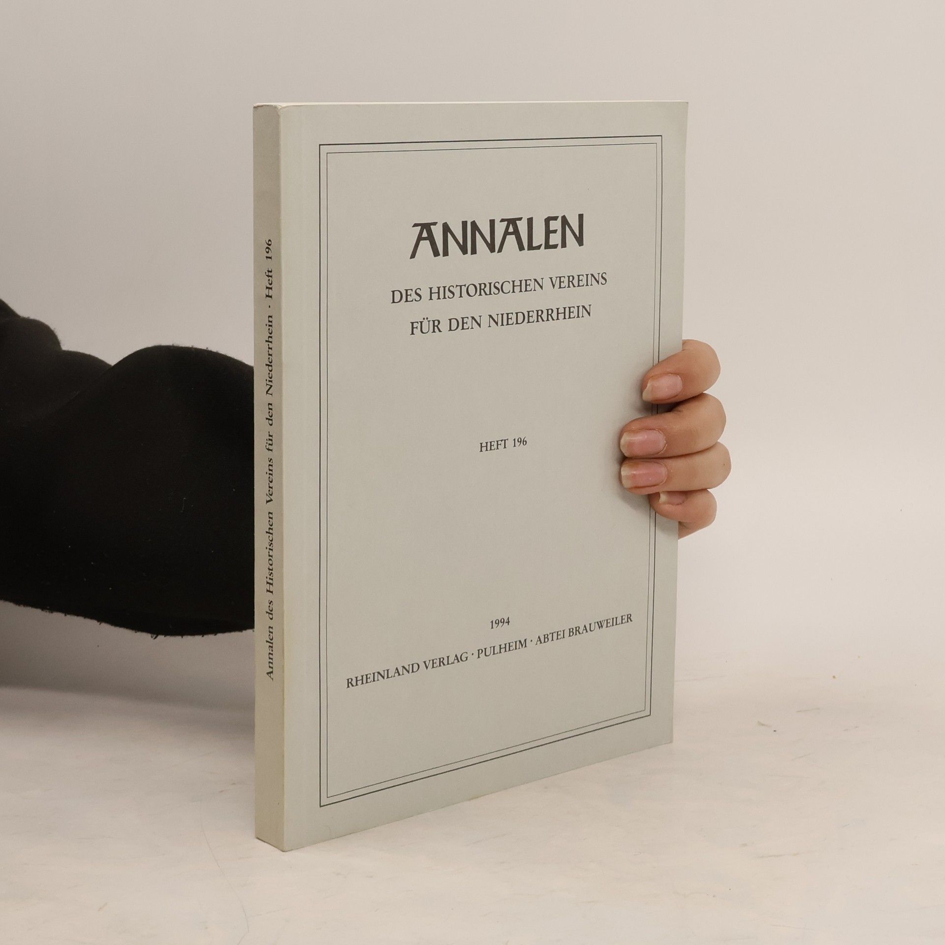 Collectif d'auteurs Annalen des historischen Vereins für den Niederrhein. Heft 196