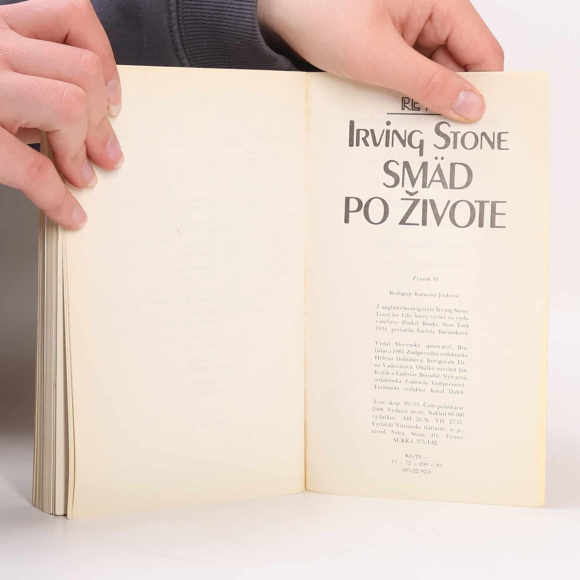 Irving Stone Smäd po živote