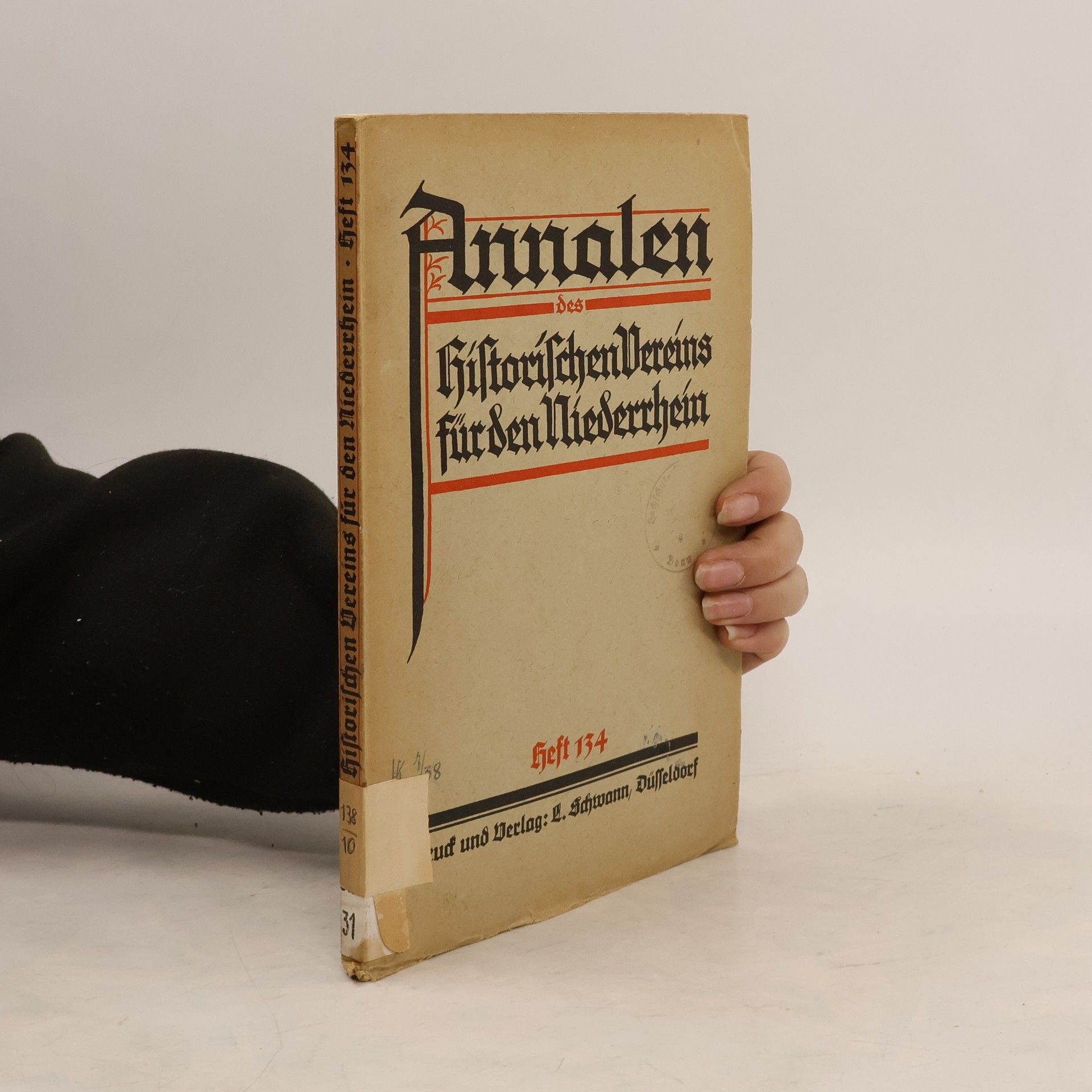 Collectif d'auteurs Annalen des Historischen Vereins für den Niederrhein 134