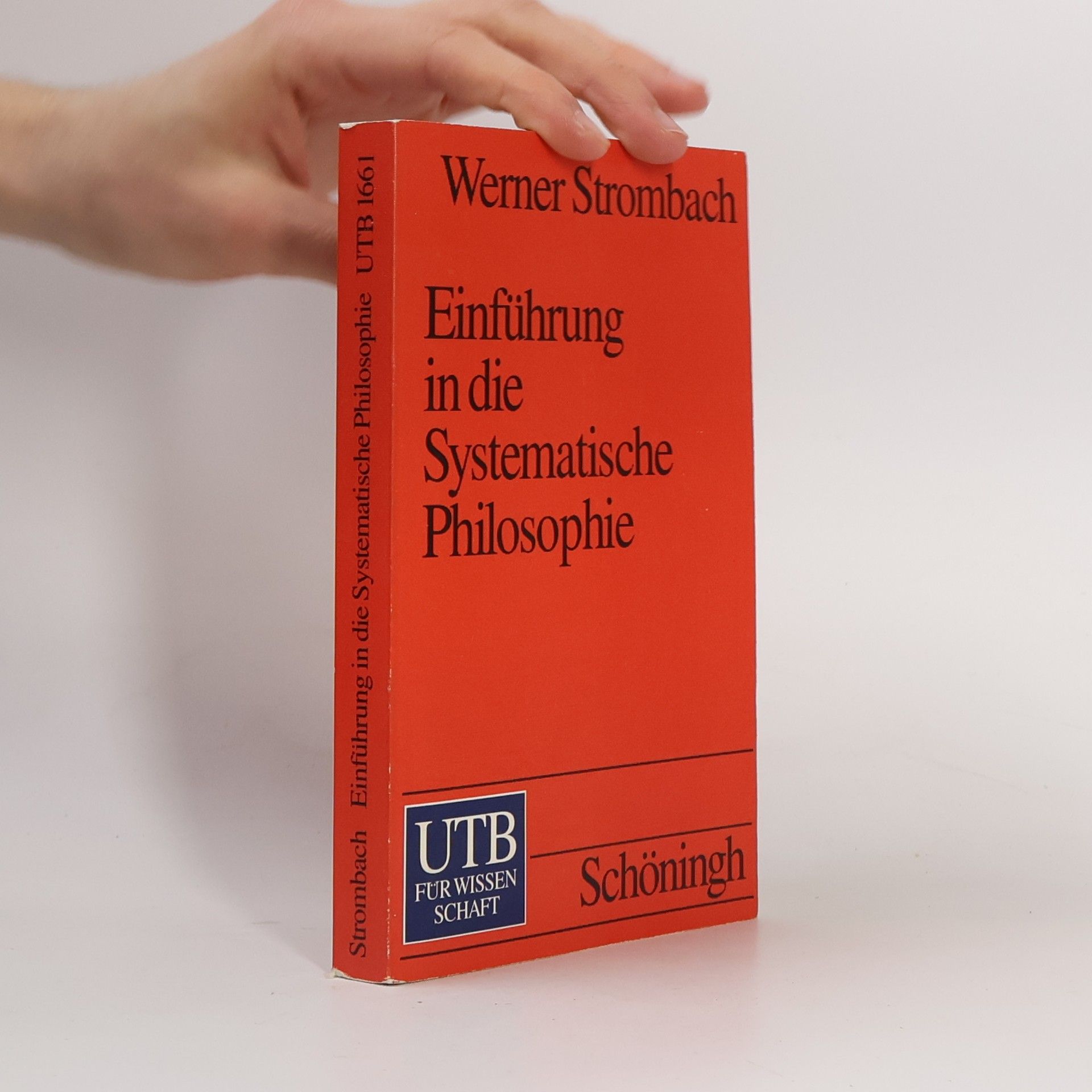 Werner Strombach Einführung in die systematische Philosophie