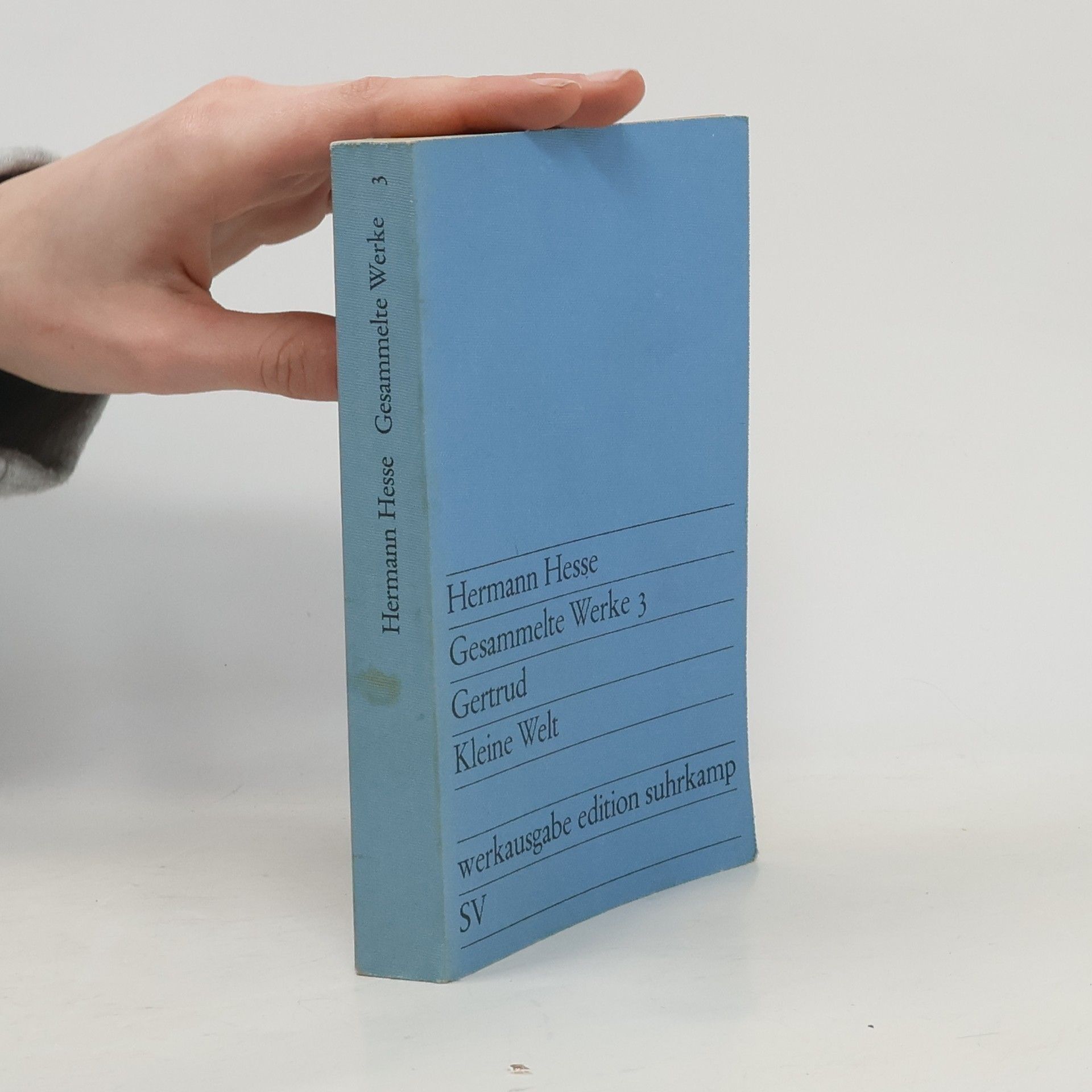 Hermann Hesse Gesammelte Werke 3. Gertrud. Kleine Welt