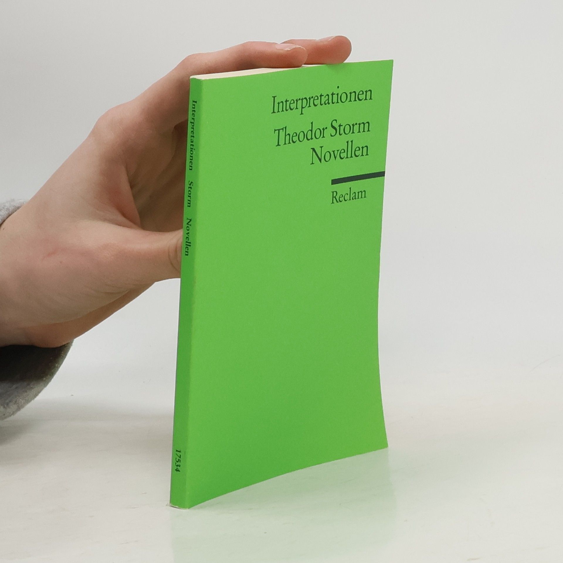 Christoph Deupmann Reclams Universal-Bibliothek: Interpretationen: Theodor Storm. Novellen