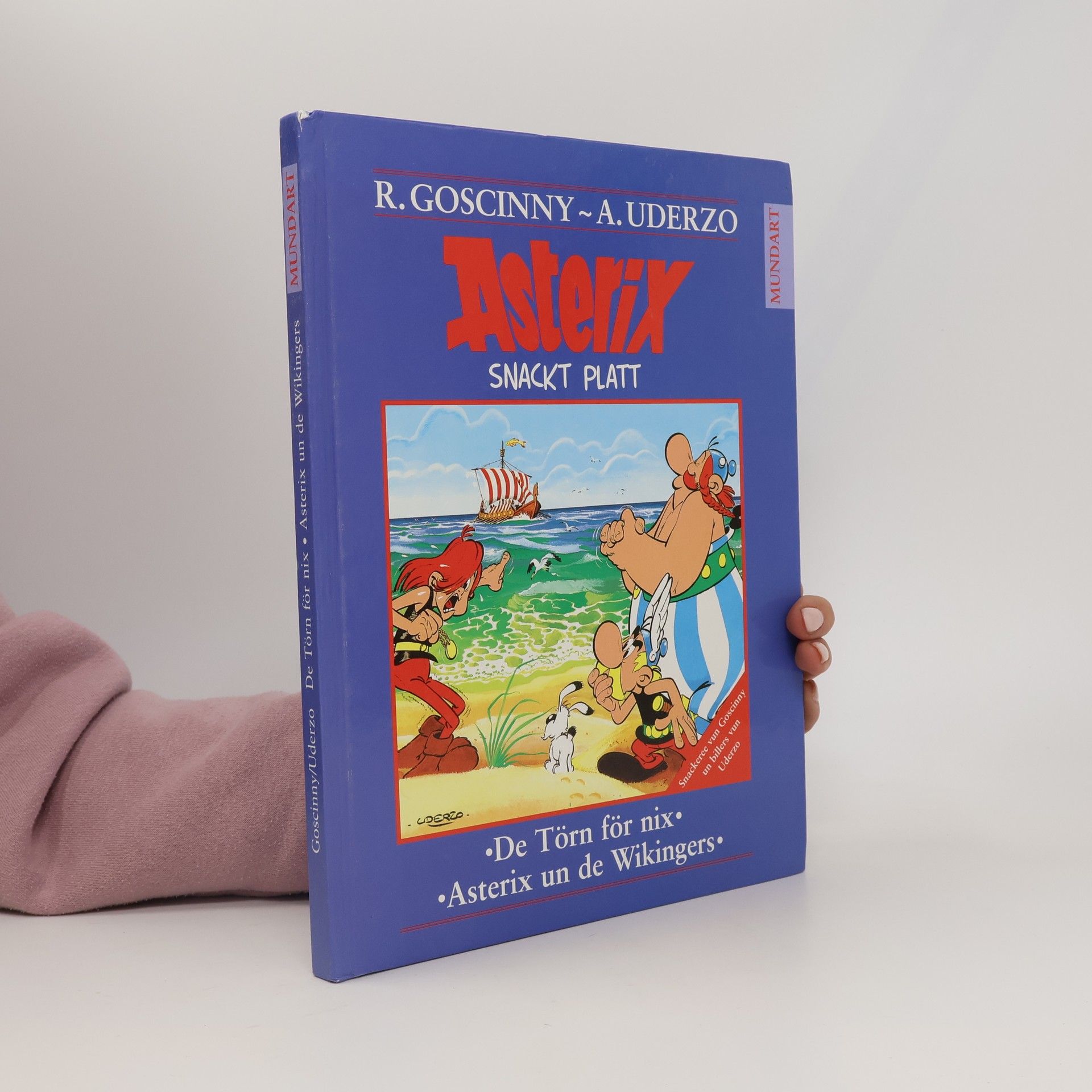 René Goscinny Asterix Snackt Platt. De Törn för nix. Asterix un de Wikingers
