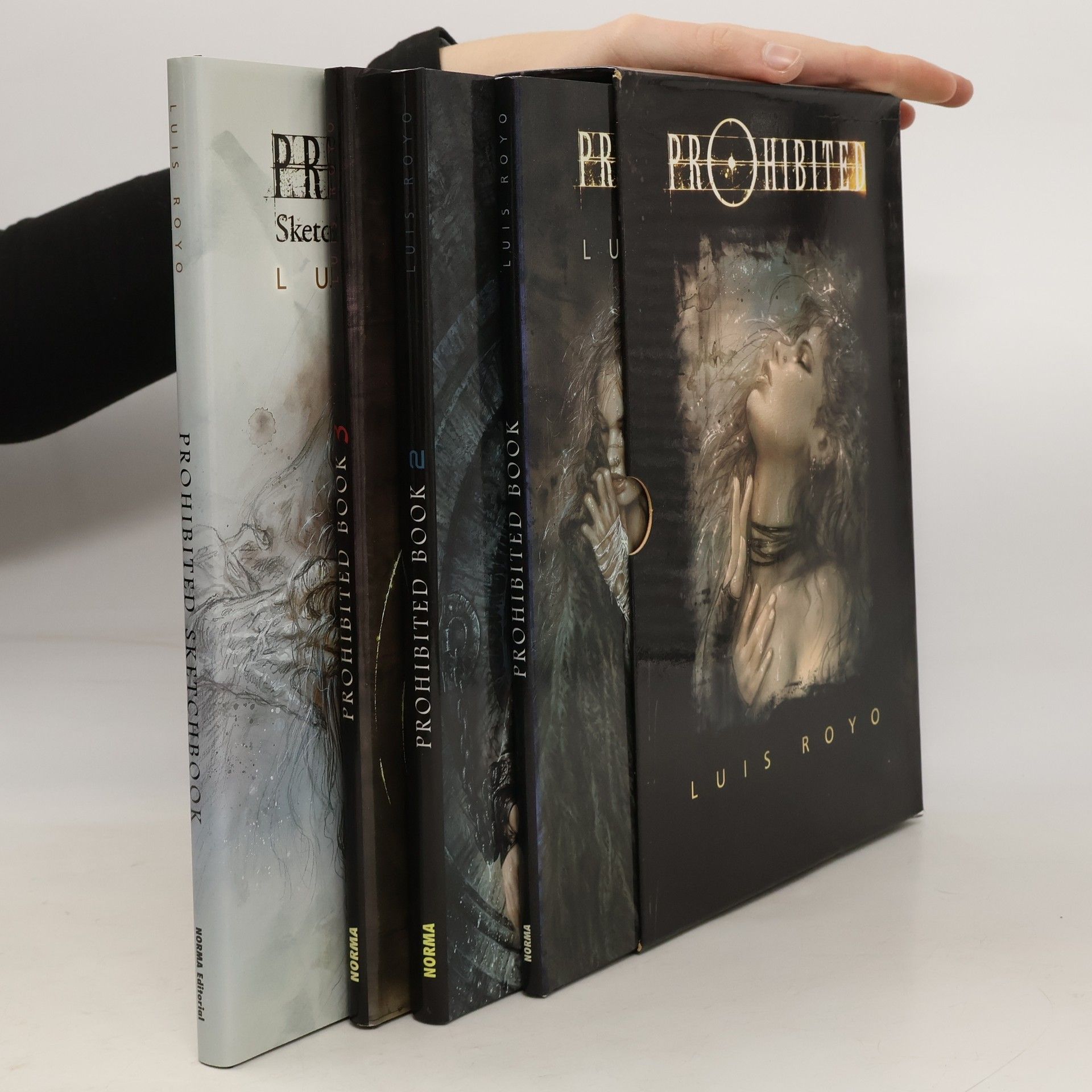 Luis Royo Prohibited Sketchbook + Prohibited Book 1-3