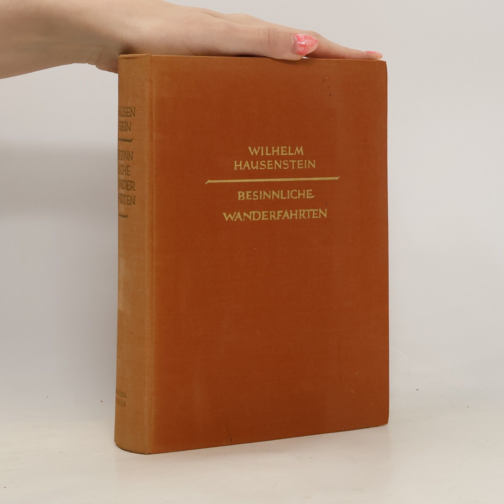 Wilhelm Hausenstein Besinnliche Wanderfahrten