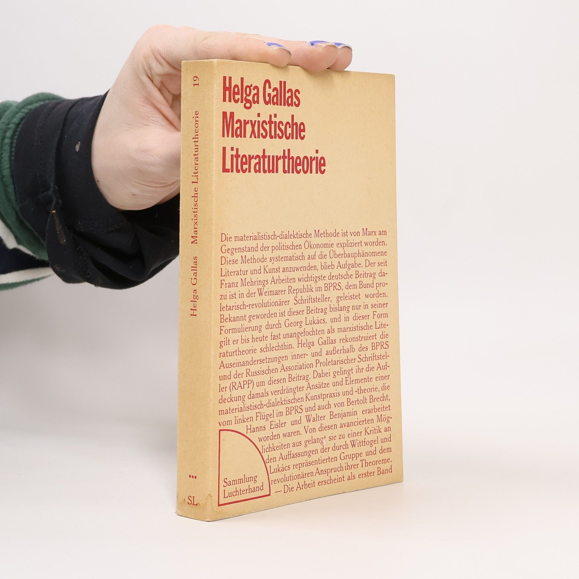 Helga Gallas Marxistische Literaturtheorie