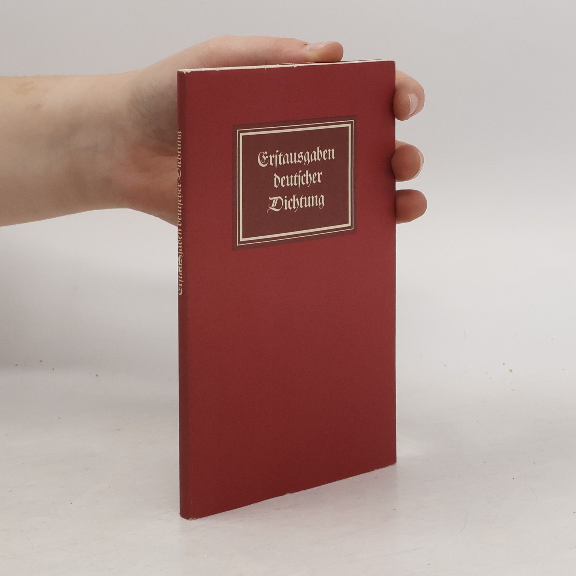 Friedrich Schiller Erstausgaben deutscher Dichtung