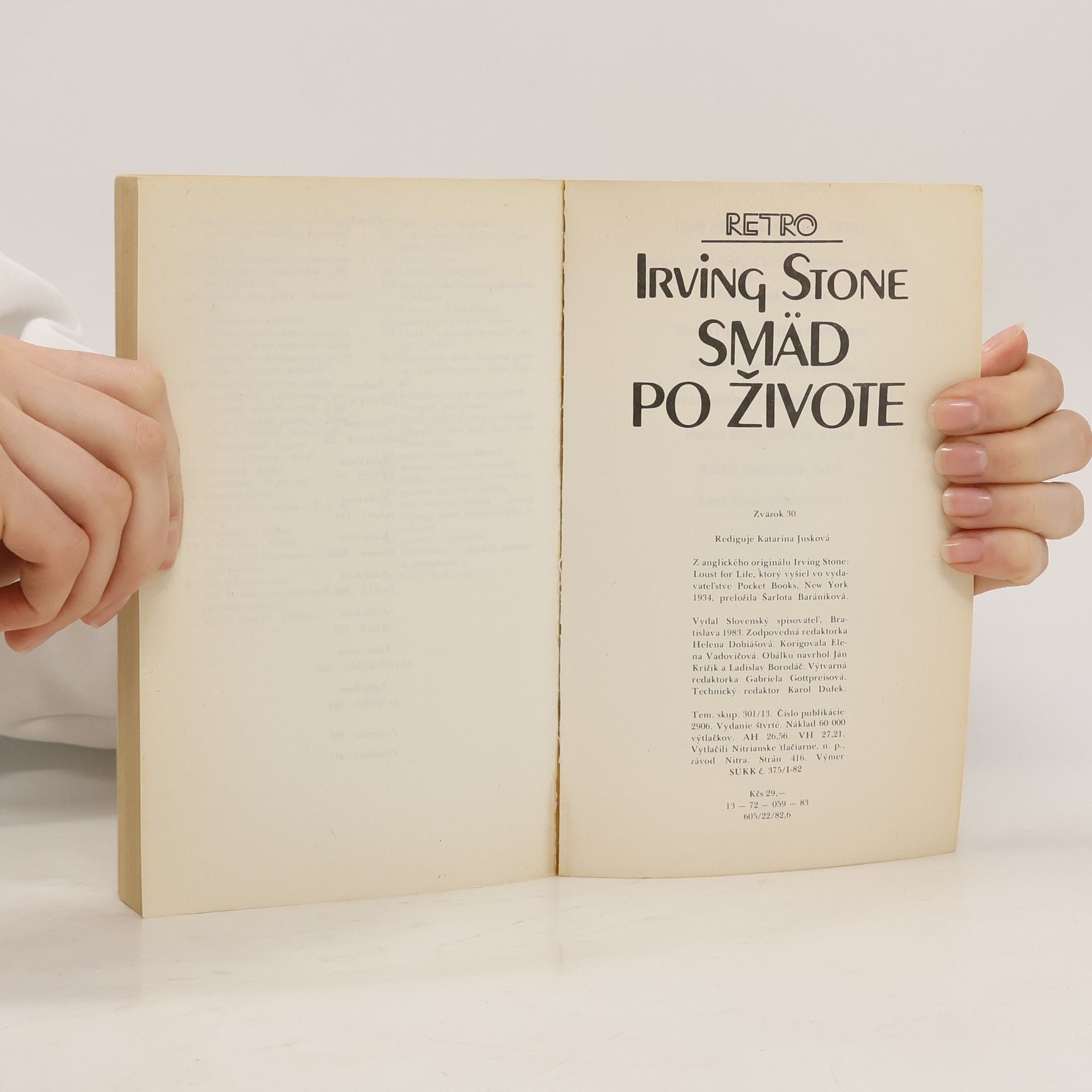 Irving Stone Smäd po živote